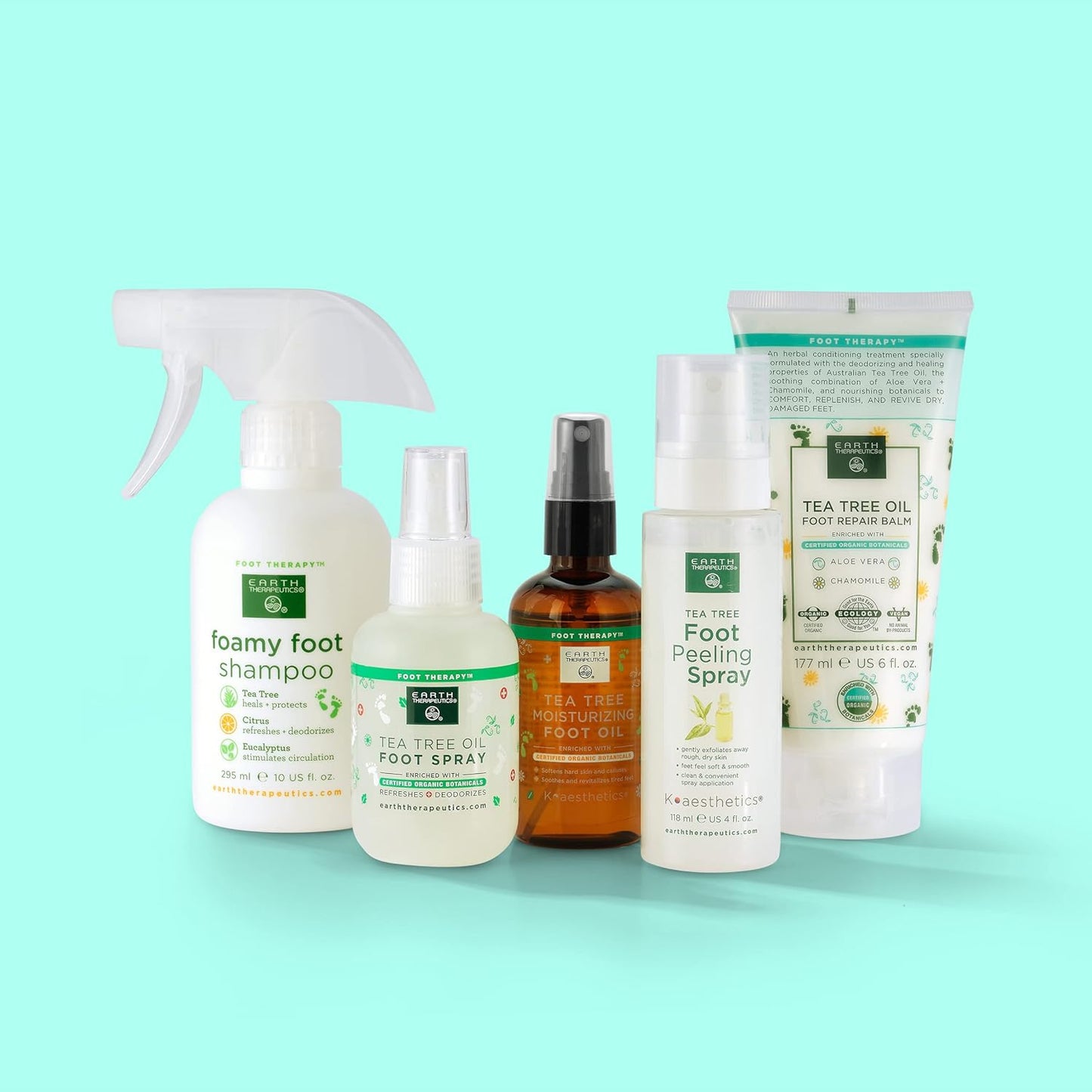 Earth Therapeutics Tea Tree Oil Foot Balm – Australian Tea Tree Oil w/Aloe Vera & Chamomile – Hydrates, Softens & Conditions Dry Cracked Feet, Heel and Calluses – Soothe Irritated Skin – 6 Oz