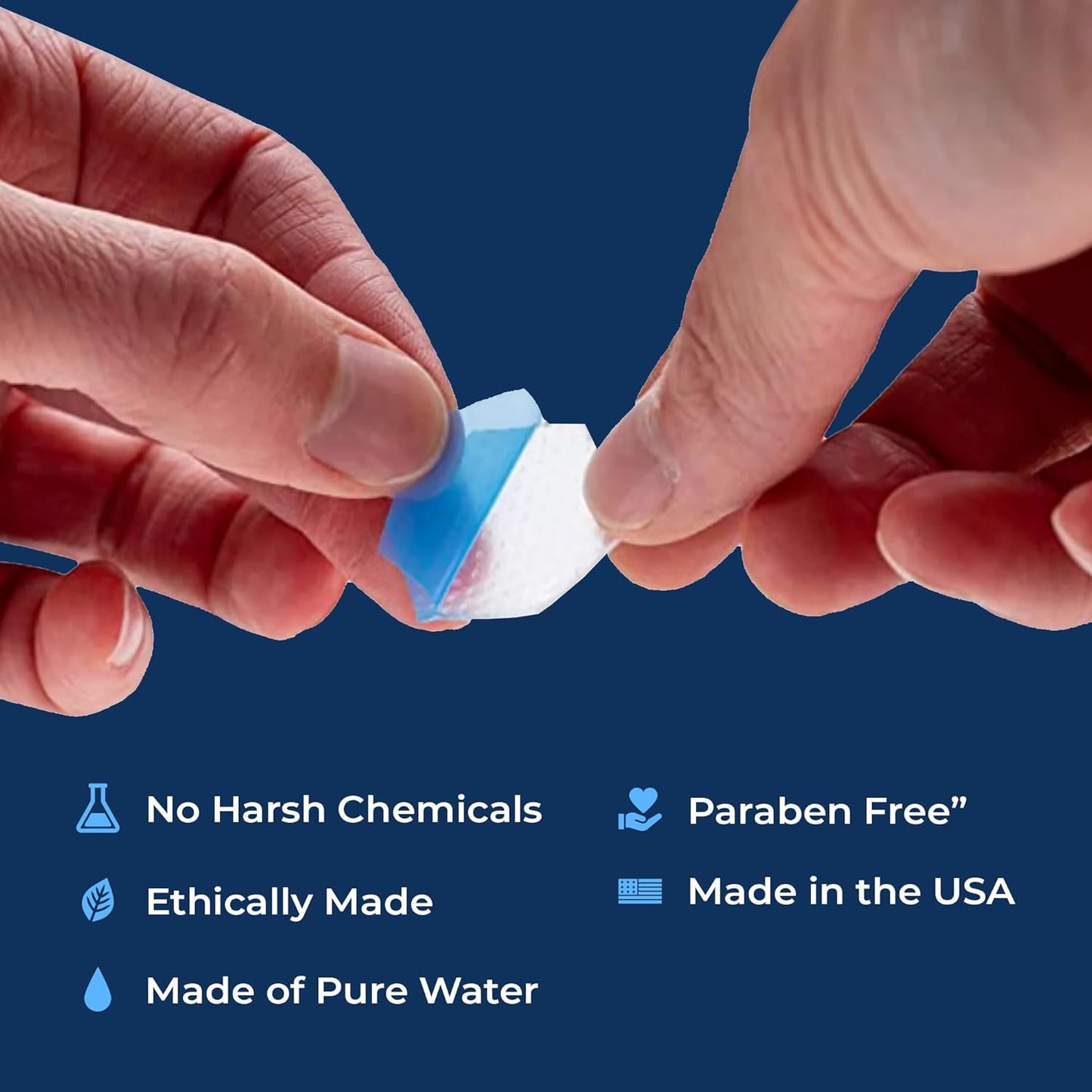 Hexagels Plus Aloe Vera - Advanced Healing Hydrogel Pads for Blister Prevention & Soothing Burn Care - Foot, Heel, Toe, & Ankle Protection, Pack of 50, 1-Inch Patches, Original Formula