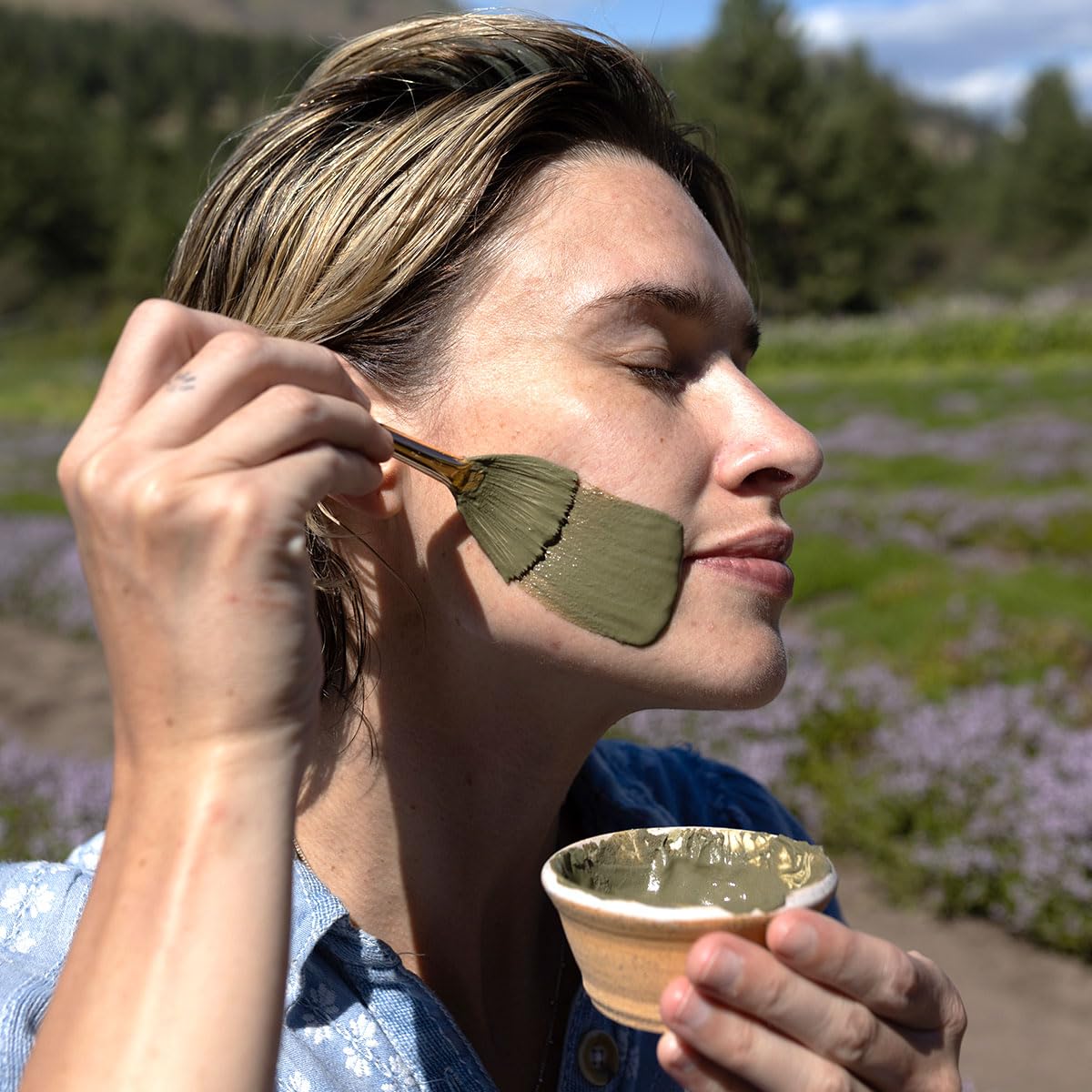 evanhealy Green Tea Clay Mask | Deep-Action Cleansing Mask | Exfoliating, Clarifying & Purifying Mask | Organic Matcha & Montmorillonite Clay for Oily, Normal & Dry Skin