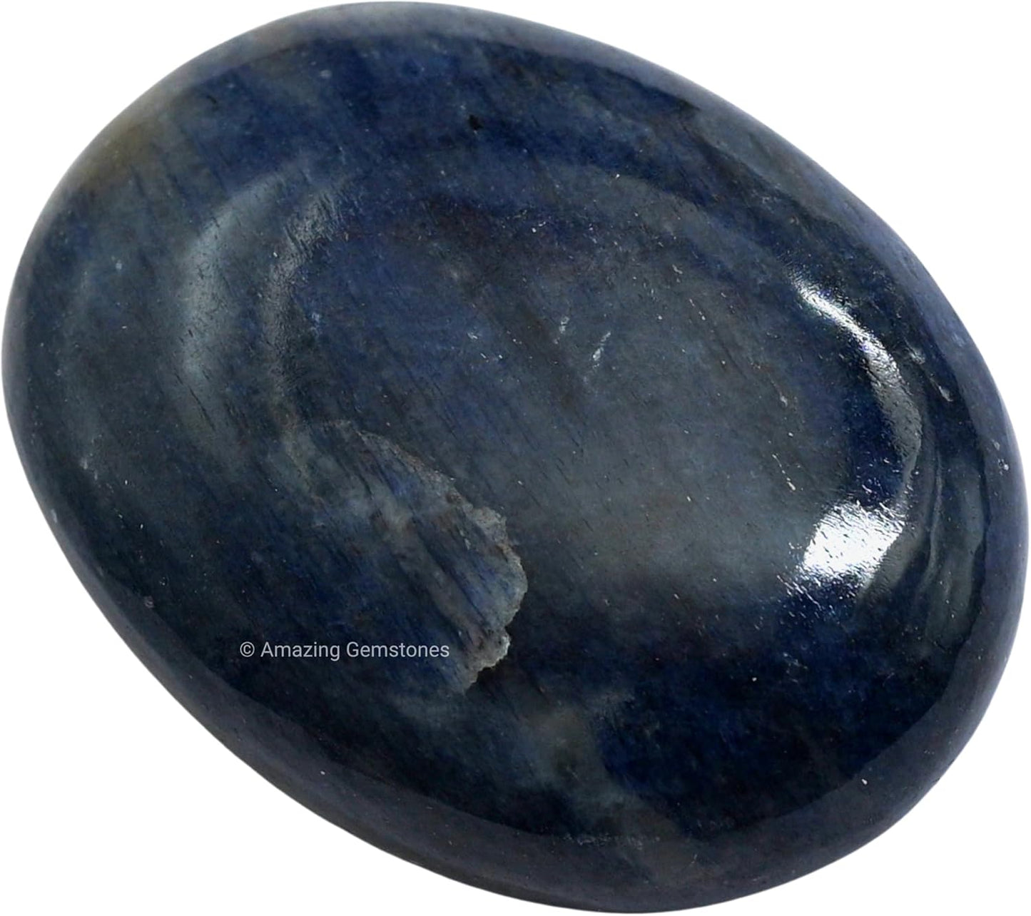 Amazing Gemstone Blue Aventurine Crystals and Healing Stones - Large Palm Stone Crystals Piedra - Crystal for Good Luck, Positive Energy, Meditation - Unique Stocking Stuffers and Gifts for Women, Men