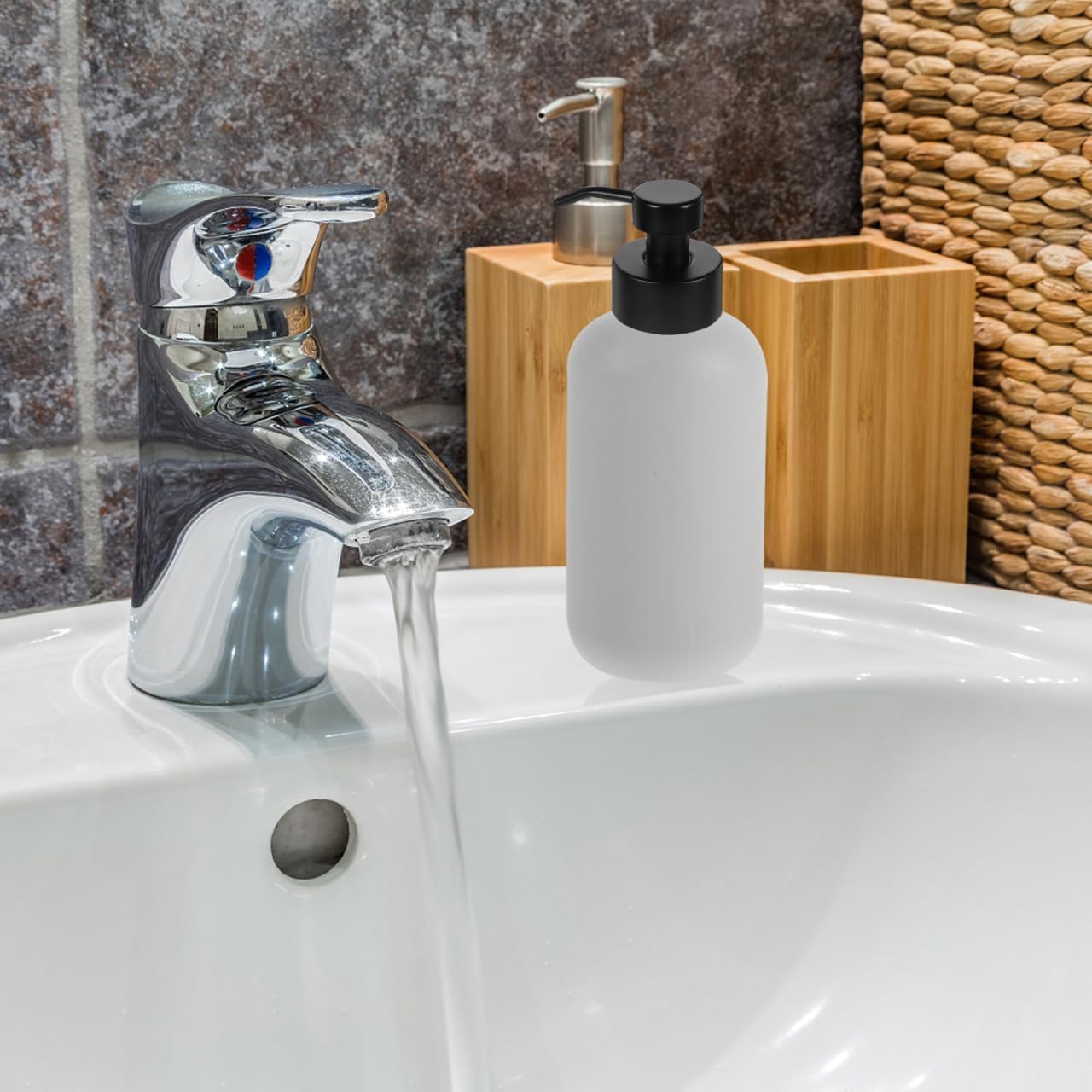 PRETYZOOM 2pcs Dispenser Bottle Replacement Pump, 44mm Thread, Stainless Steel Pump Head for Universal Shampoo & Conditioner Bottle, Soap Dispenser - 12cm Height