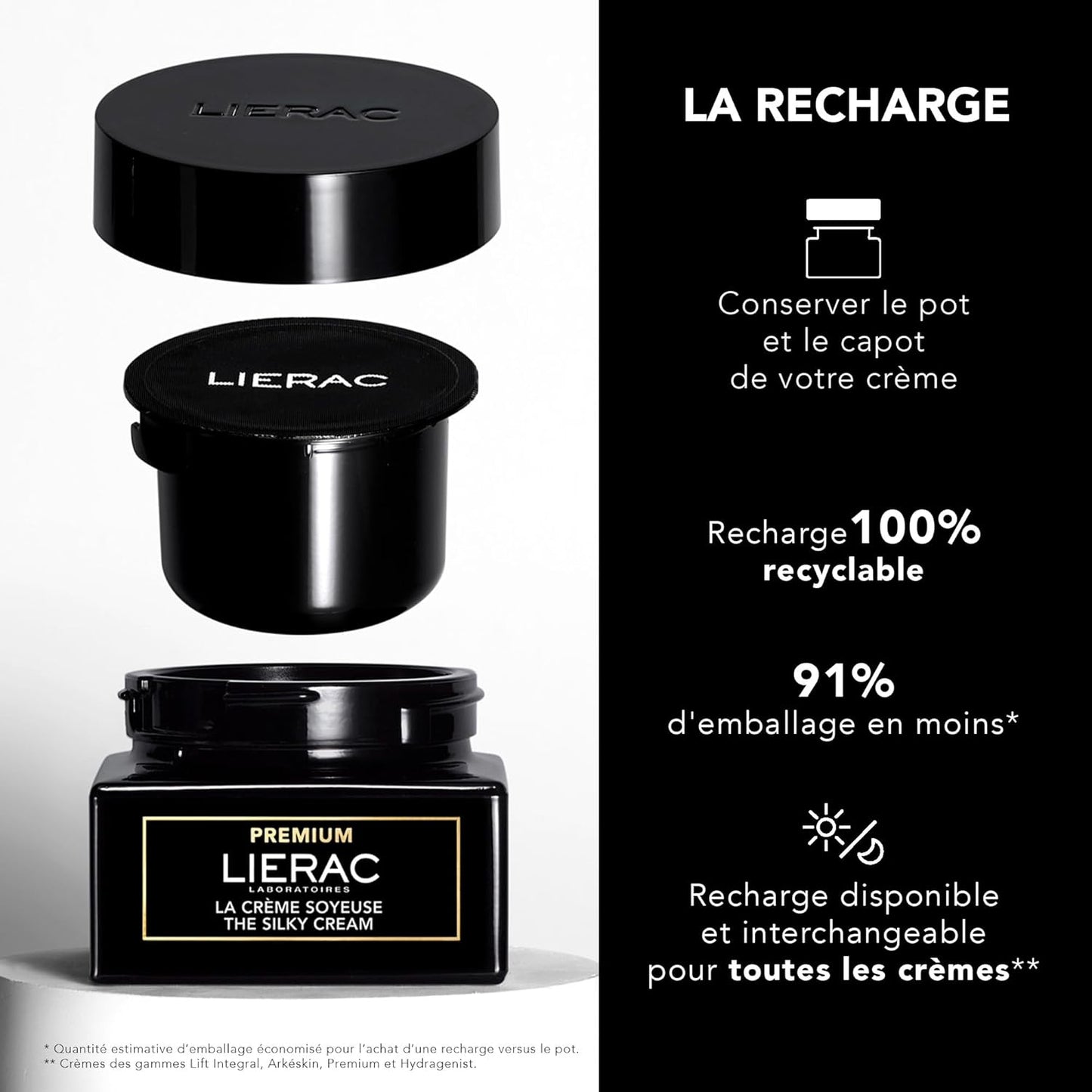 Lierac The Silky Face Cream - Age Defying, Wrinkle-Minimizing Face Moisturizer Cream for Woman, Fine Lines, Hydrating, Tightens & Smooths Skin with Niacinamide & Hyaluronic Acid, Sensitive Skin - 50ml