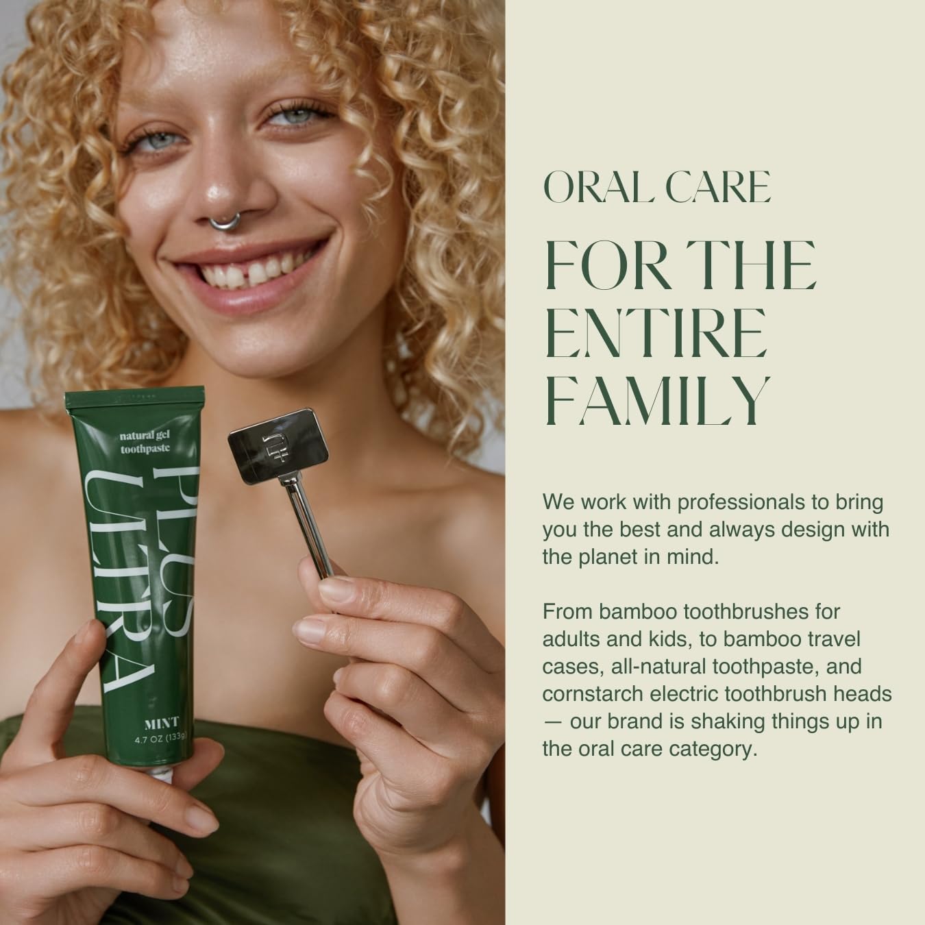 Plus Ultra Kids Portable Bamboo Toothbrush Case | Suitable for Travel & Camping | Plastic Free | Toothbrush Holder with Ventilated Design Made of 100% Compostable Bamboo Materials