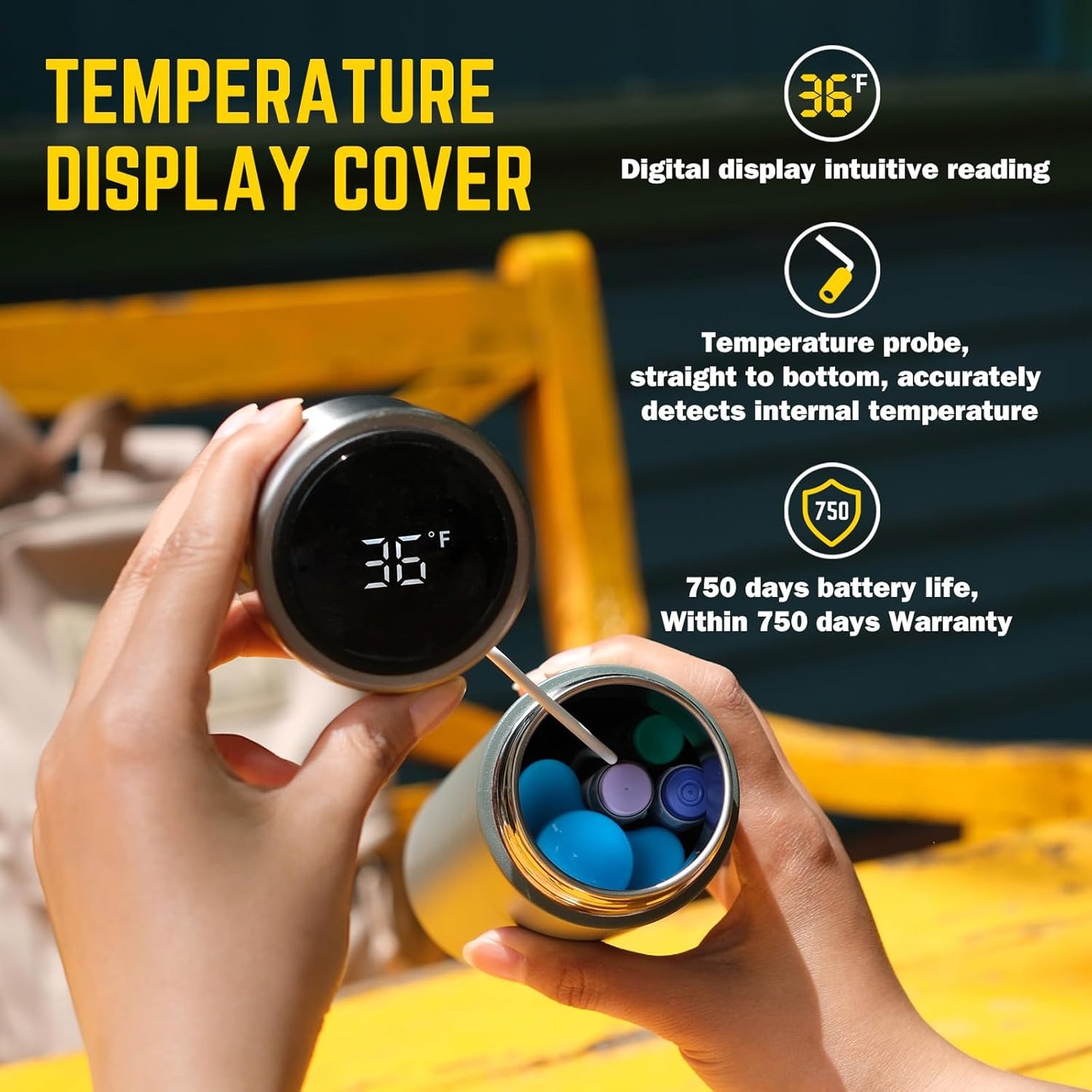 DISONCARE Odyssey 60H Insulin Cooler Travel case Digital Display Medication Cooler for Medicine Travel TSA Approved Ice Pack Diabetic Medical Cooler Diabetes Bag EpiPen with QR Medical Tag（Green）