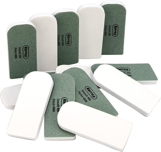 Nail Files and Buffers for Natural Nails Smooth and Polish Gel Surface 400/600/4000 Grit (B-Arch)