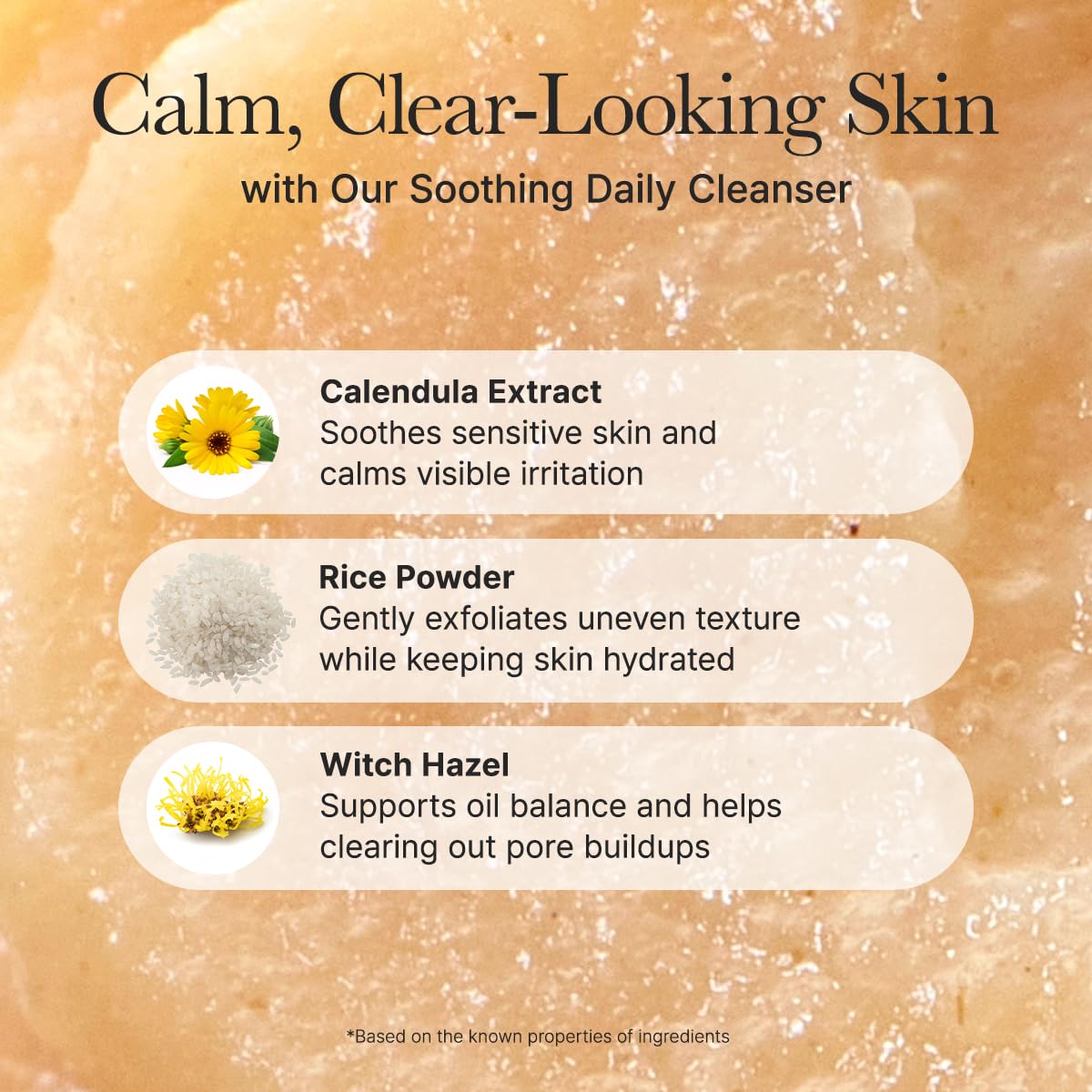 ARENCIA Calendula Rice Mochi Fresh Cleanser - Moisturizing, Brightening & Deep-Cleansing (4.23oz)
