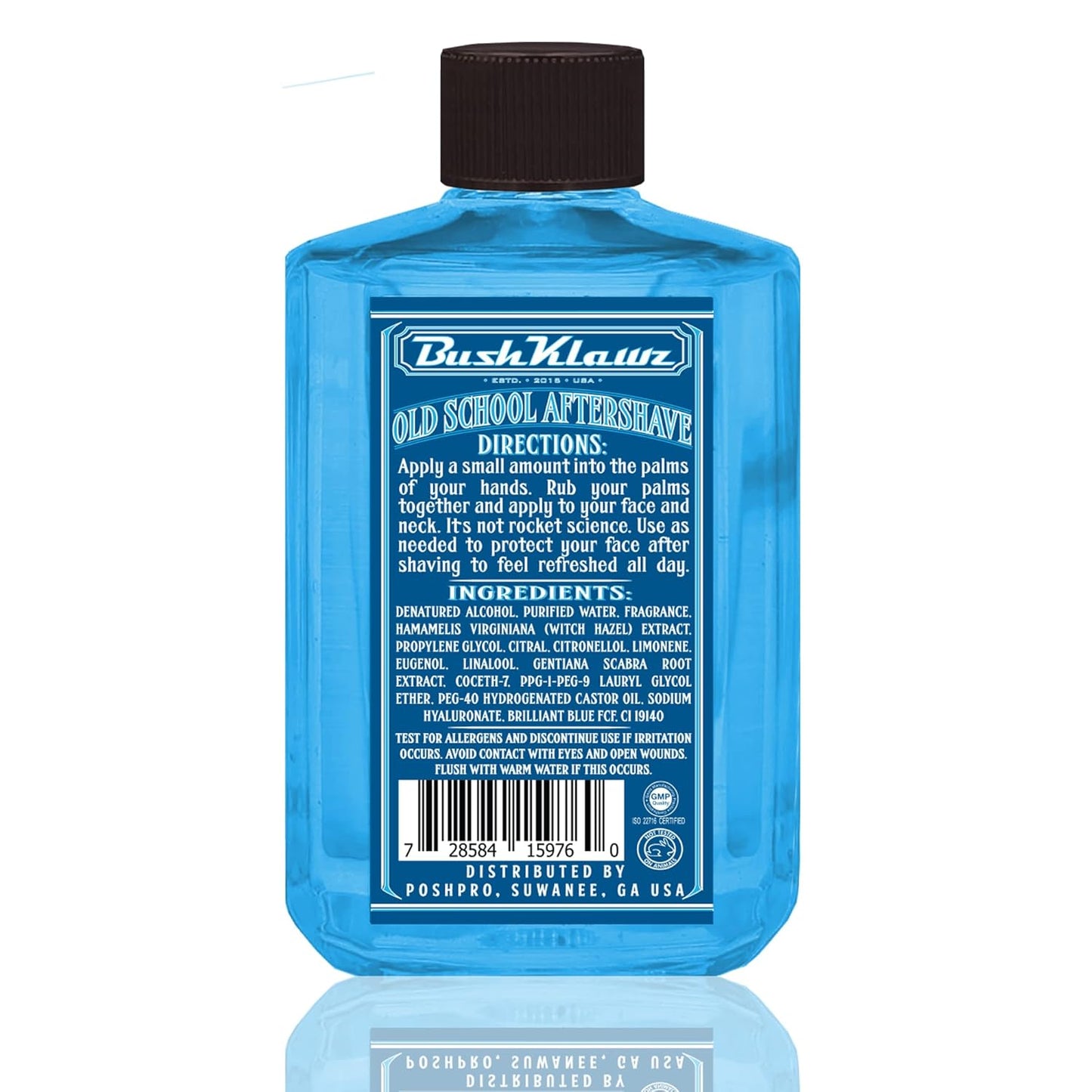 BushKlawz Classic Refreshing Cooling Soothing Barbershop After Shave Lotion Balm Toner Splash Pacific Prince Satisfy all Types of Viking Cannon Black Prime AfterShave Tonic Cologne