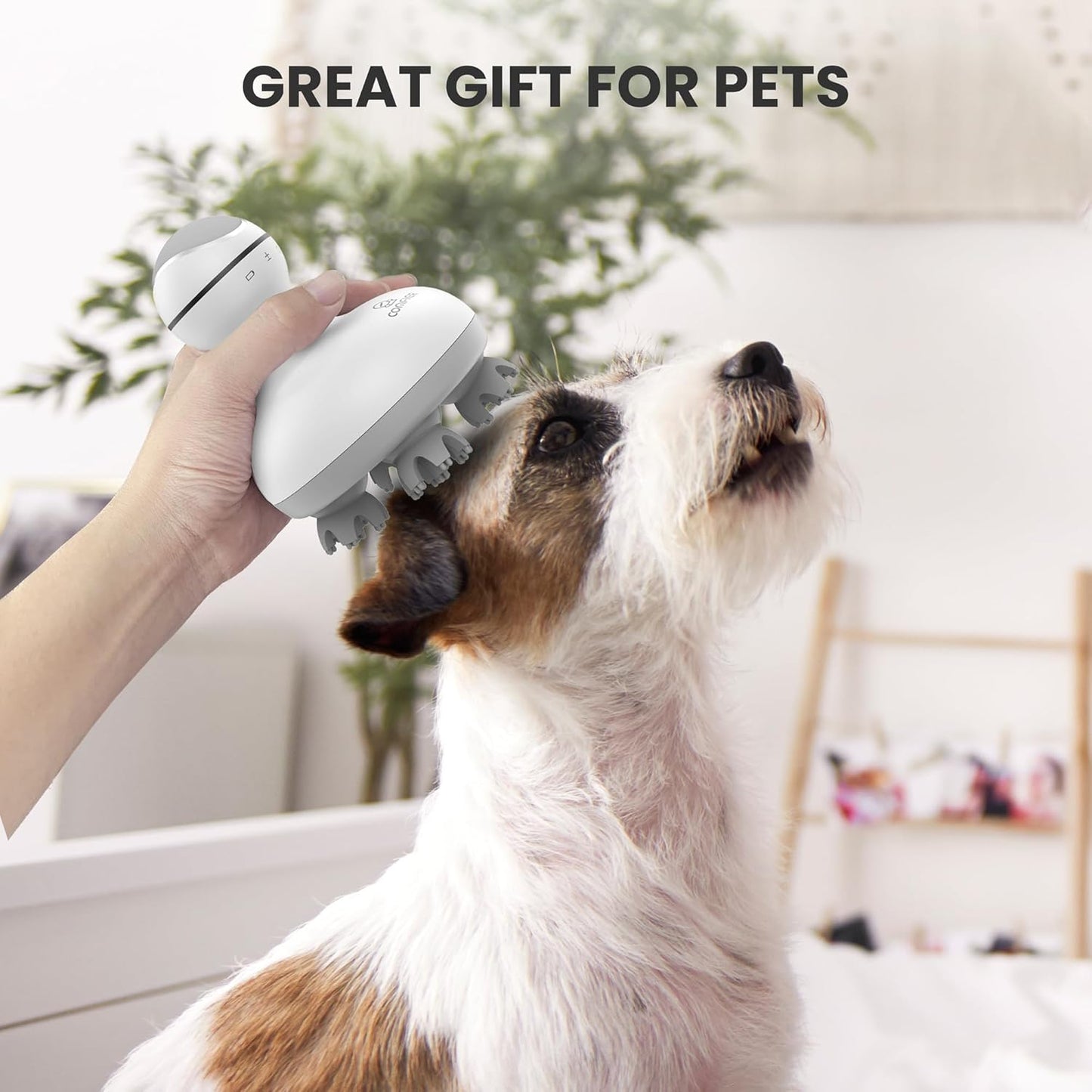 COMFIER Cordless Scalp Massager Hair Growth,Electric Head Massager Scalp Stress Relax with4 Soft Silicone Massage Heads,Waterproof Hair Massager Scalp,Dog&Cat Massager,Gifts for Him Her