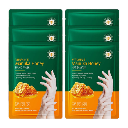 Hand Masks Moisturizing Gloves,6 Pairs Hydrating Hand Peel Masks Gift Set for Dry Cracked Hands Care,Long-lasting and Non-greasy Hand Moisturizer Gloves for Women H