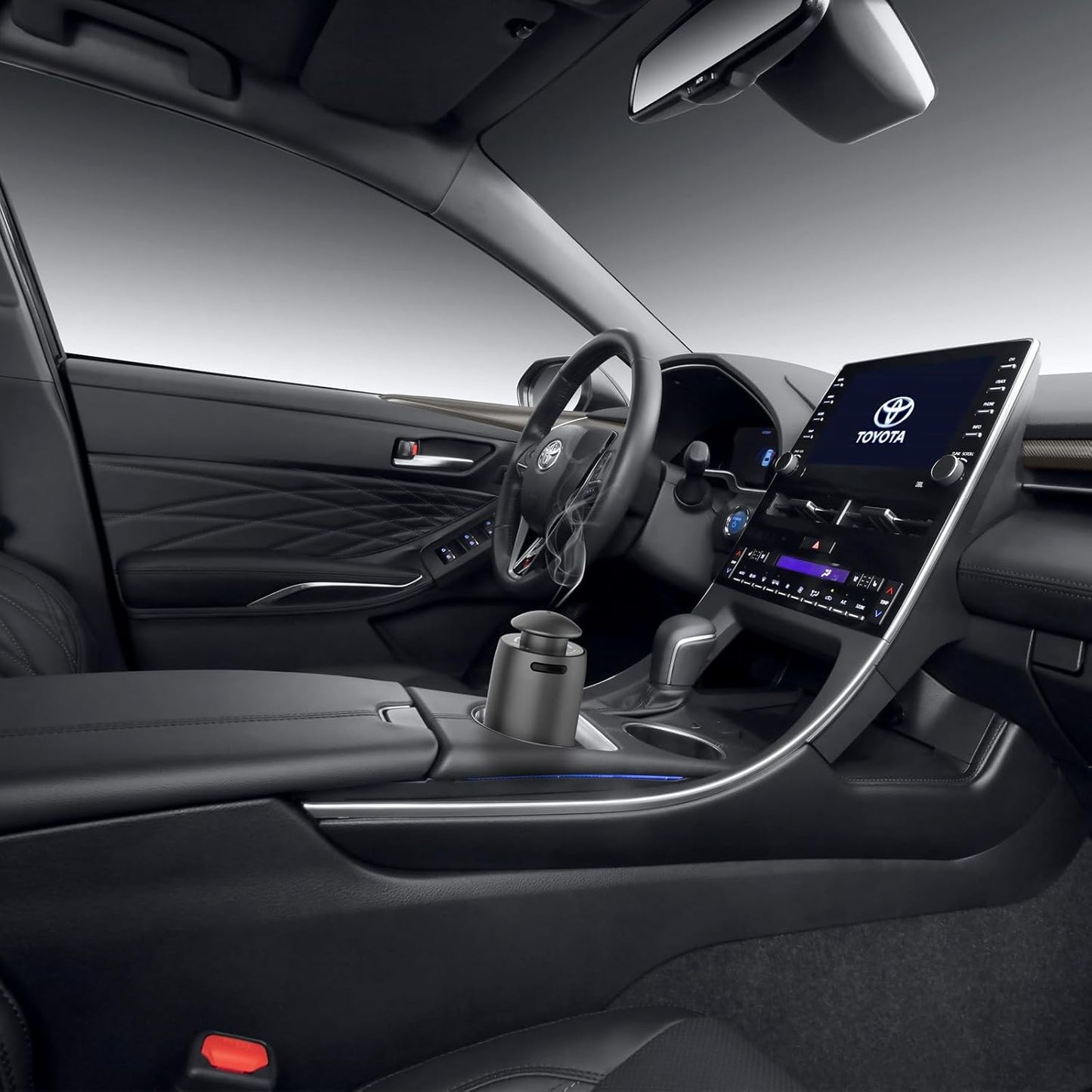 waterless Diffuser for Essential Oil Battery Operated Nebulizer, Night Light, 4 Mist Levels,Timer and Auto on Off Function for car,Home,Room,Office,Covers 100 Sq.Ft, Aluminum Alloy Material