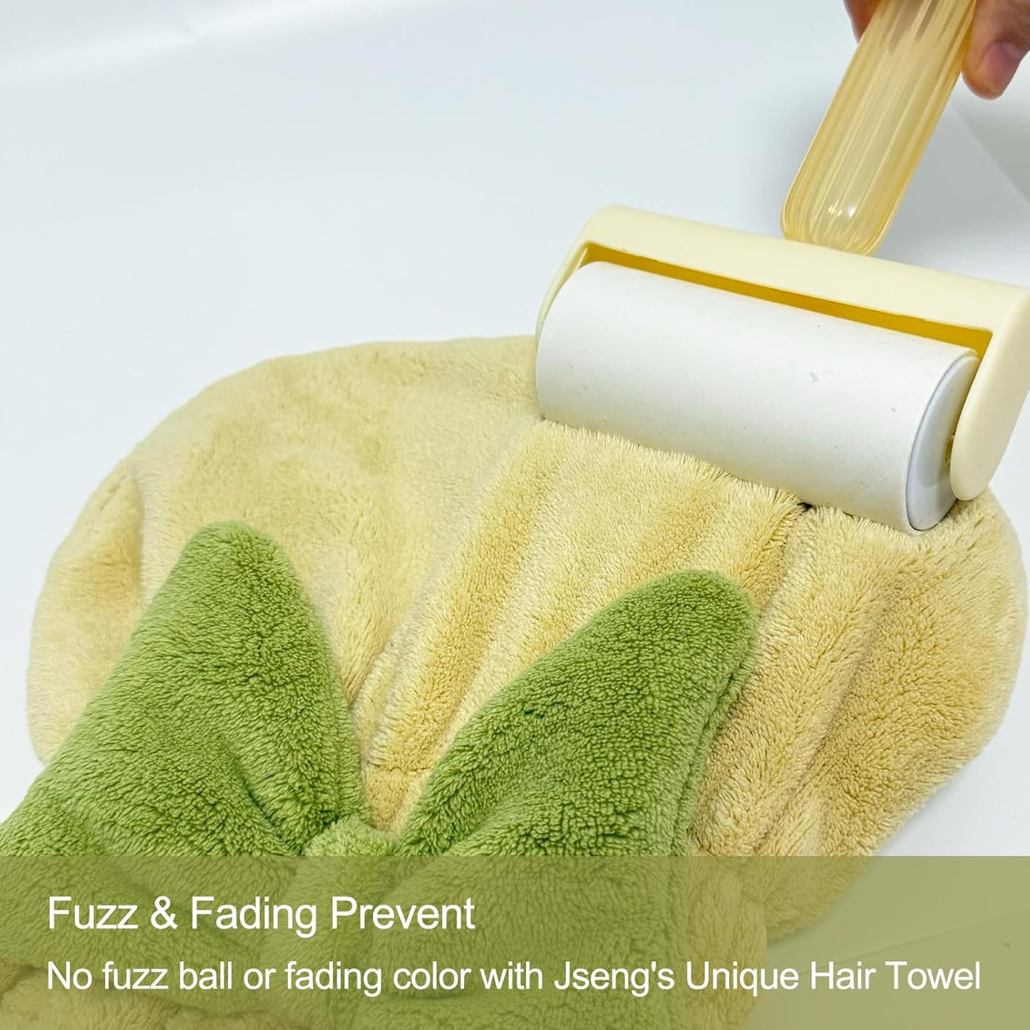 Jseng 3Packs Microfiber Hair Towel for Women - Quick-Drying, Super Absorbent Hair Wrap with Bow Design, Soft Hair Towel Turban for Curly Long Wet Hair