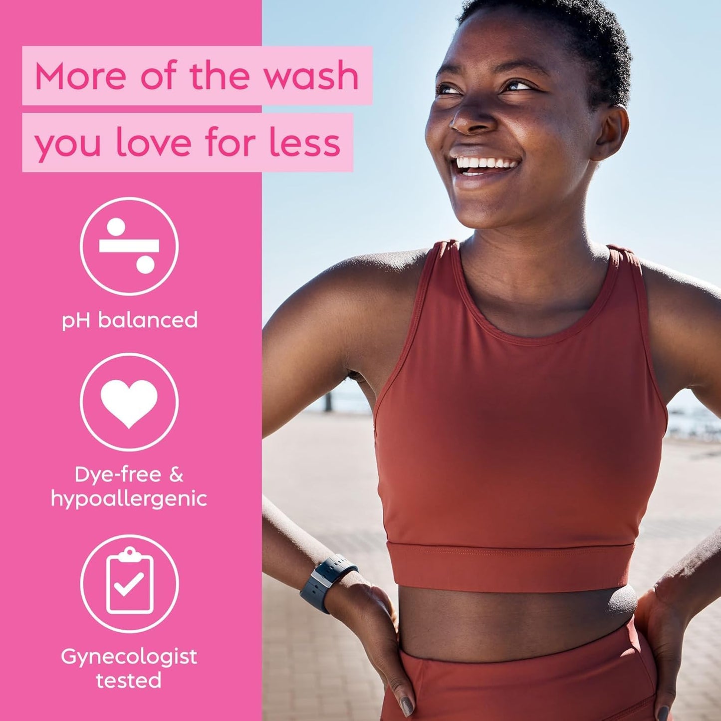 Vagisil Feminine Wash for Intimate Area Hygiene, Odor Block & pH Balance Scented Washes, Gynecologist Tested, Hypoallergenic, Includes Two 16.9 oz Pump Bottles