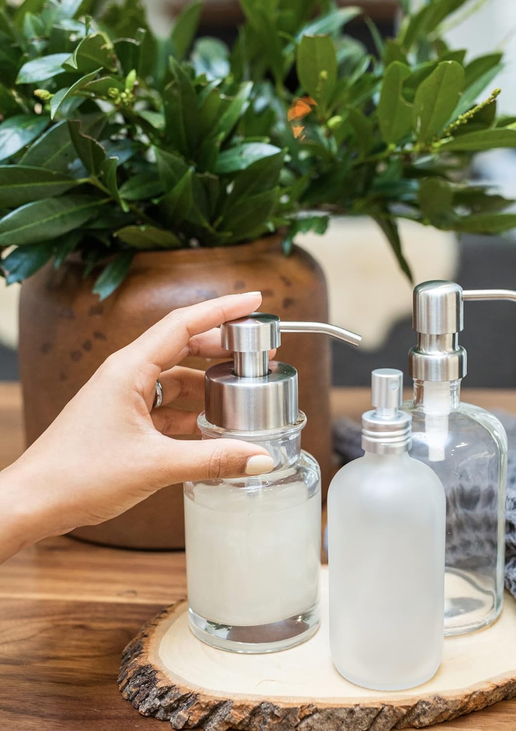 Rail19 Just Foaming Pump Replacement Tops (Stainless)