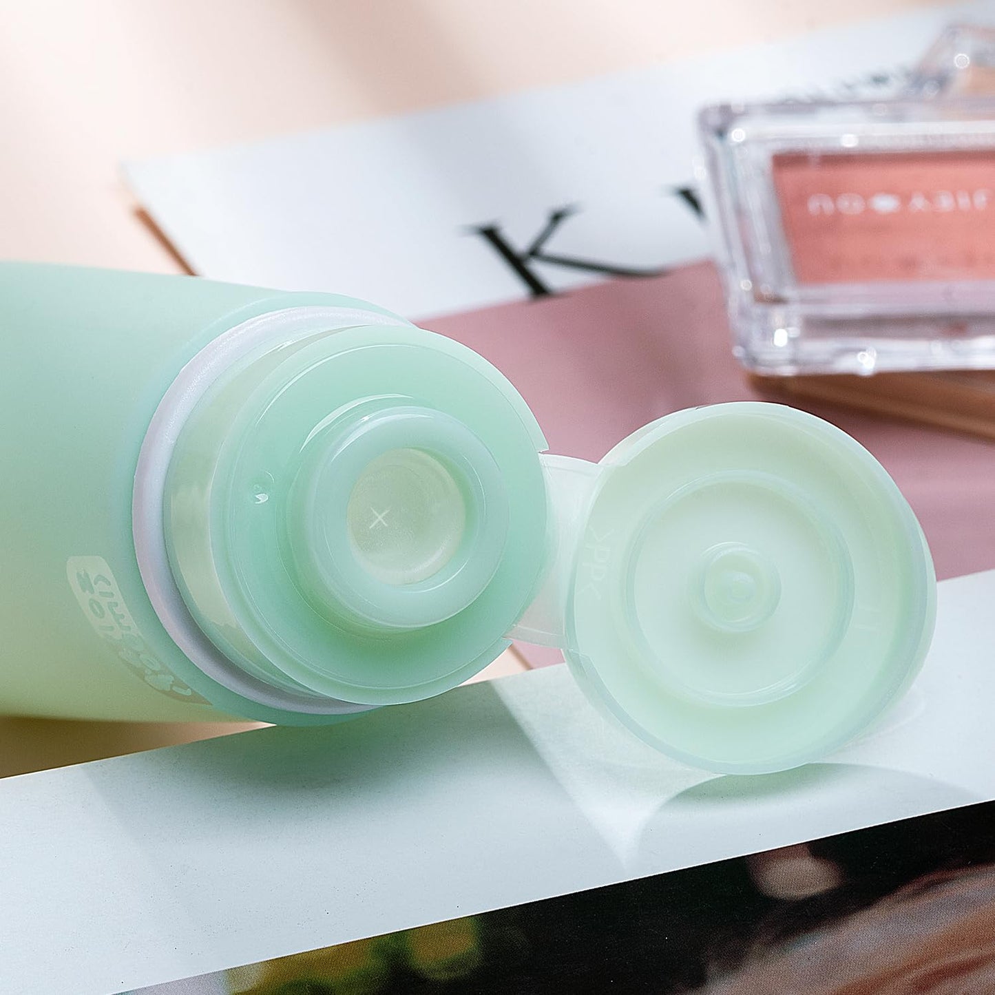 Valourgo 15 Pack Travel Bottles Set, TSA Approved Leak Proof Silicone Travel Containers Jar for Toiletries, Lotion Body Wash, Travel Essentials