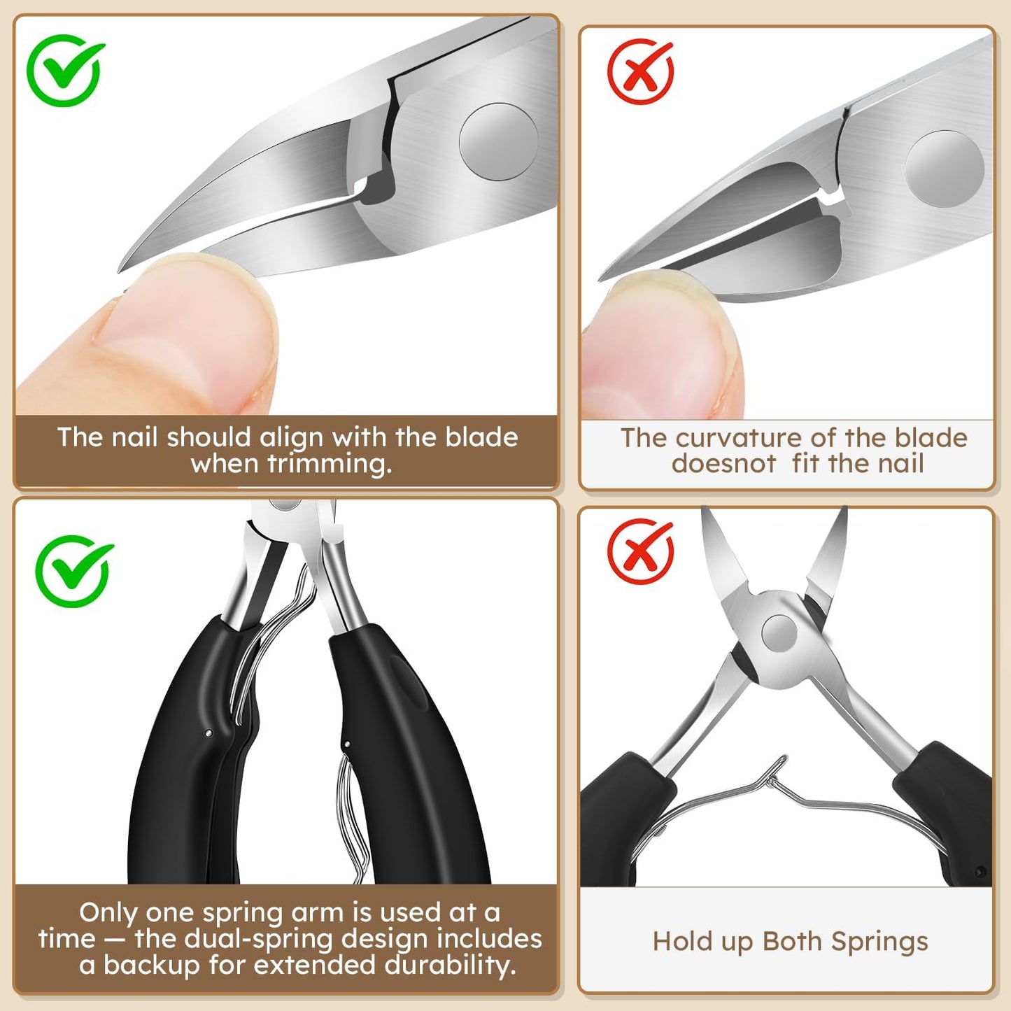 2025 Toenail Clippers for Thick Nails for Seniors, Nail Clippers for Men Angled Head, Toe Nail Clippers Slanted, Wide Jaw Opening with Catcher, Heavy Duty Ingrown Toenail Clippers Long Handle