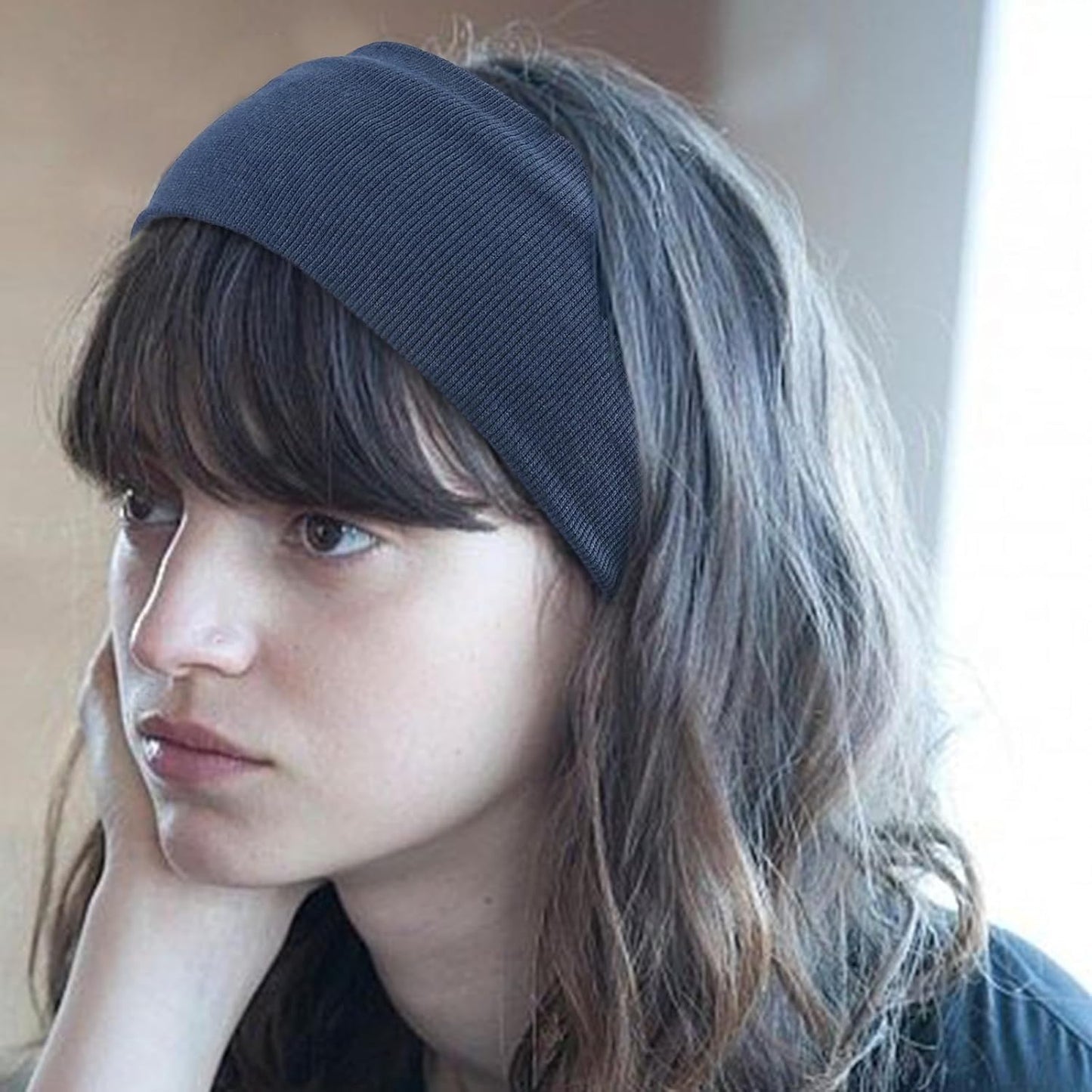 DRESHOW 8 Pack Headbands for Women Yoga Knotted Headbands Elastic Criss Cross Hair Accessories Sports Head Wrap Non Slip