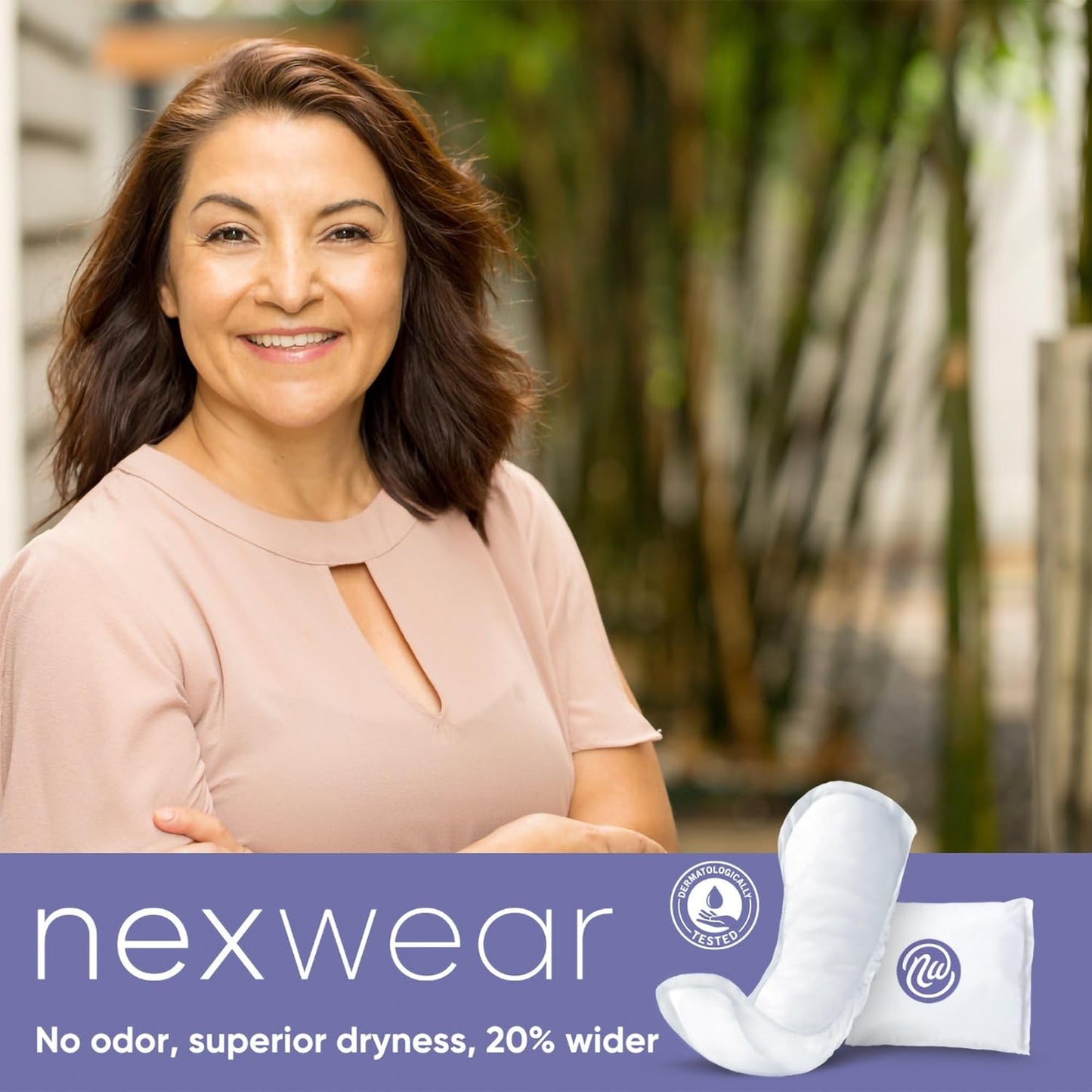 Nexwear Incontinence Pads for Women, Skin-Safe Design, Ultimate Absorbency Bladder Control Pads for Leaks, Disposable, Discreet, Individually Wrapped, 15.75 in, 30 Count, 1 Pack