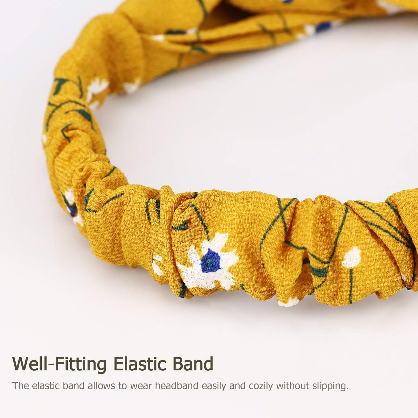 DRESHOW 20 Pack Turban Headbands for Women Elastic Back Twisted Hair Bands Face Vintage Cross Head Wrap Hair Accessories