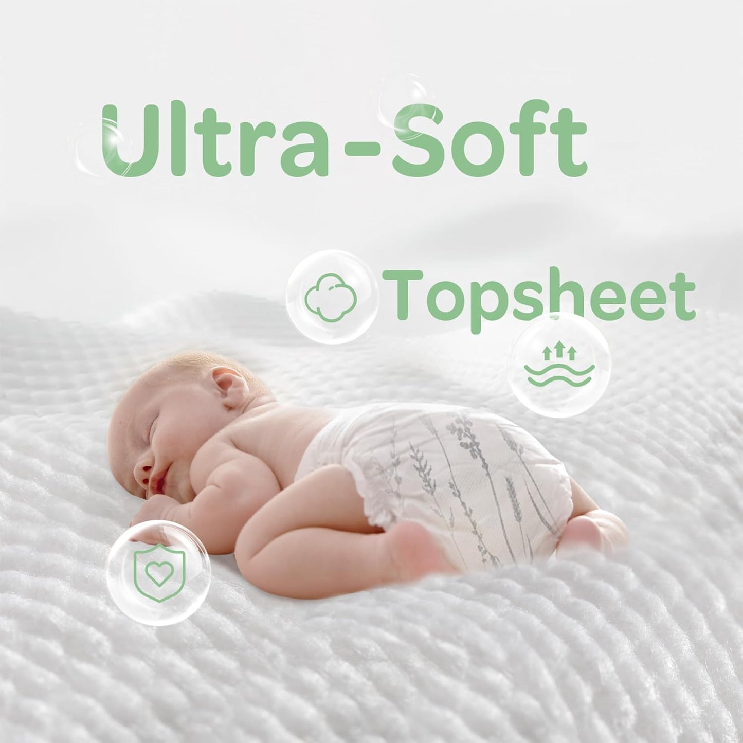 Parasol Clear+Dry Disposable Diapers and Clear+Pure Wipes Kit, RashShield Protection, Size 4 (20-32 lbs), Diaper Bundle of 162 Diapers & 240 Wipes