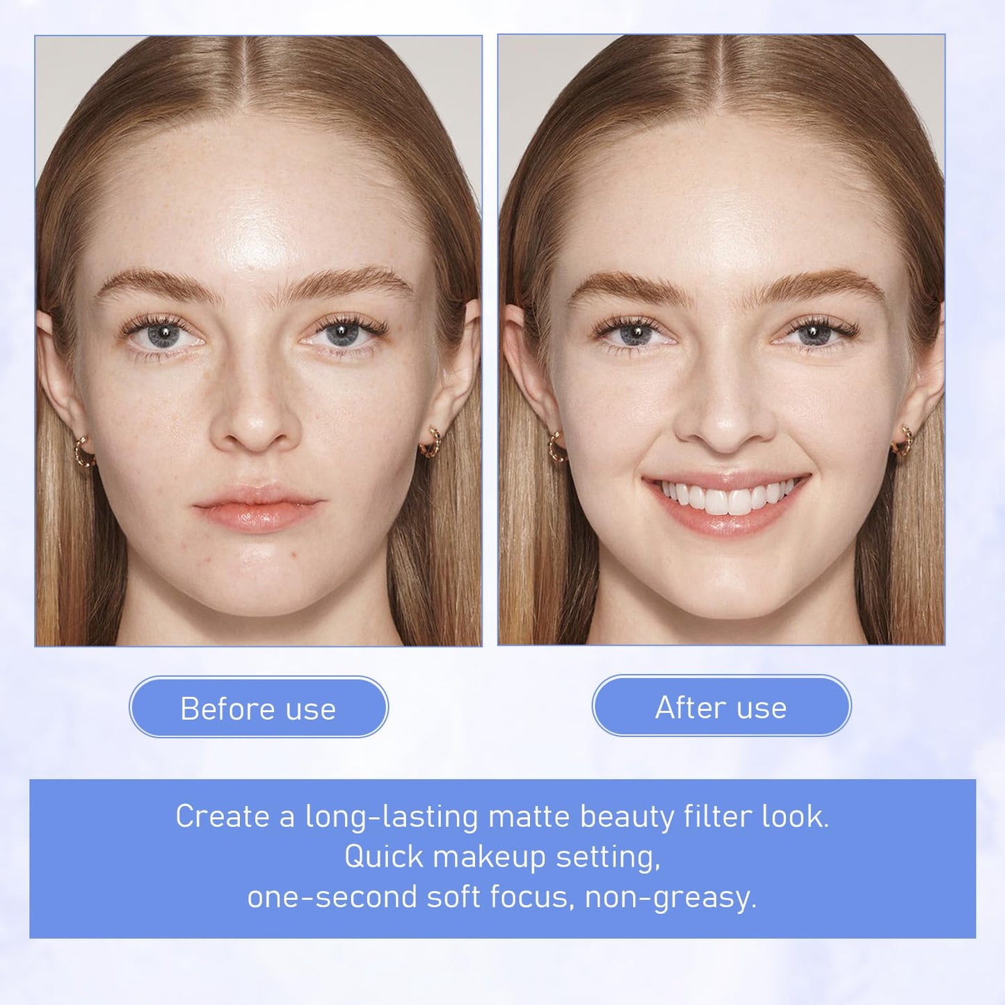 Maycheer Face Powder, Maycheer Setting Powder, Lasting Waterproof Pressed powder Compact, Oil Absorbing Pressed Powders Compact for Face,Lightweight,Residue-Free(02 NATURAL BEIGE)