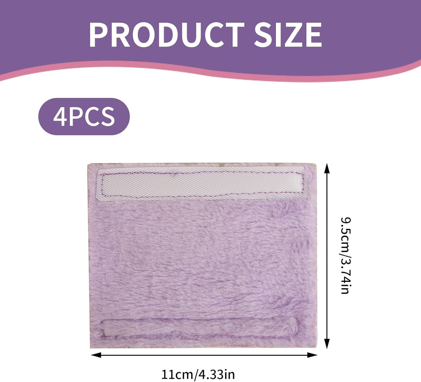 4 Pack Strap Covers Breathable Strap Cushions Work for Most Headgear Straps Can Reduce The Tracks On The Face Made of Soft Fabric Face Pads (Light Purple)