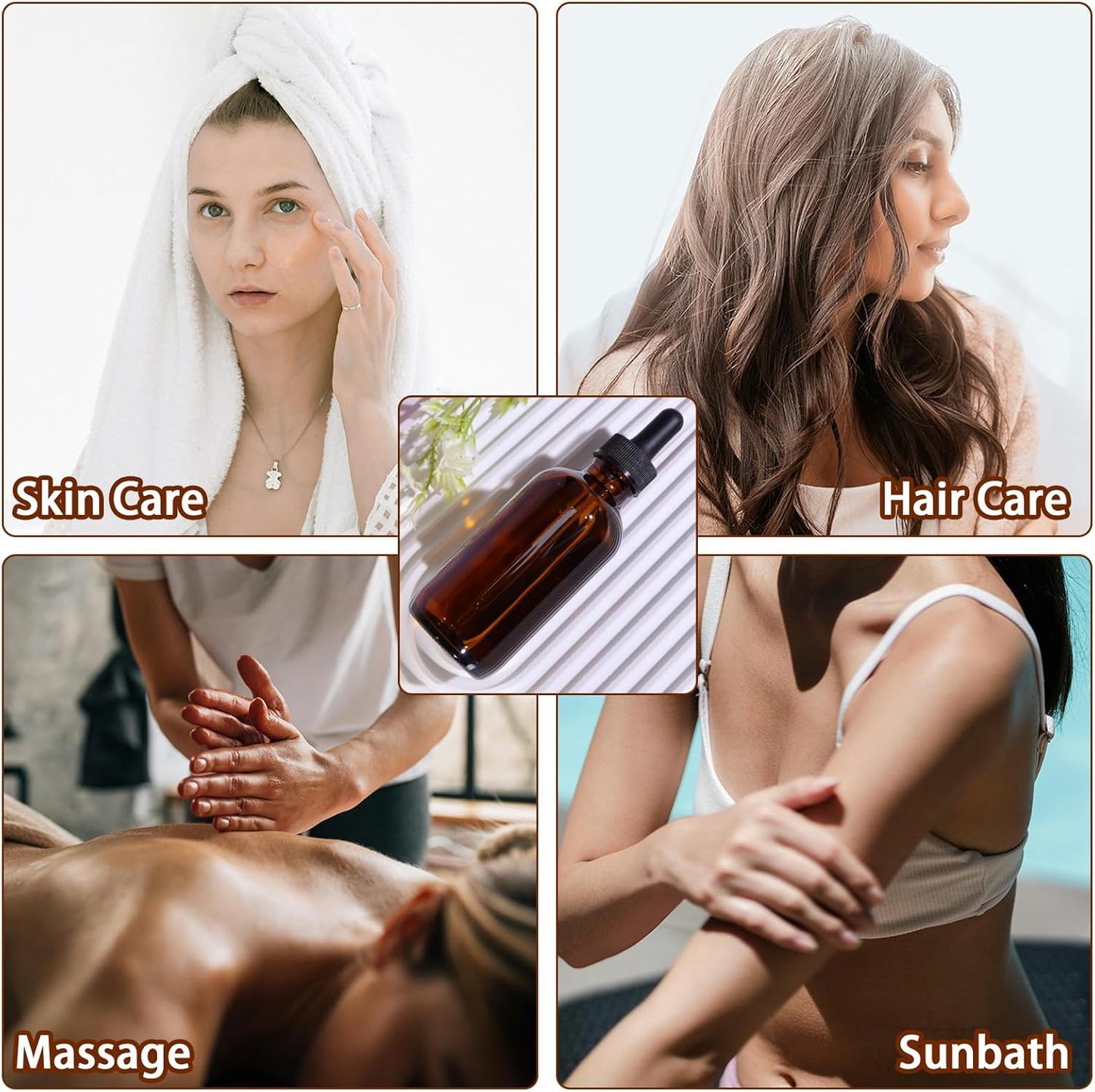 42 Pack 4oz Amber Glass Bottles with Glass Eye Droppers for Essential Oils, Perfumes & Lab Chemicals (Brush, Funnels, 3 Extra Droppers, 48 Pieces Labels & 30ml Measuring Cup Included)