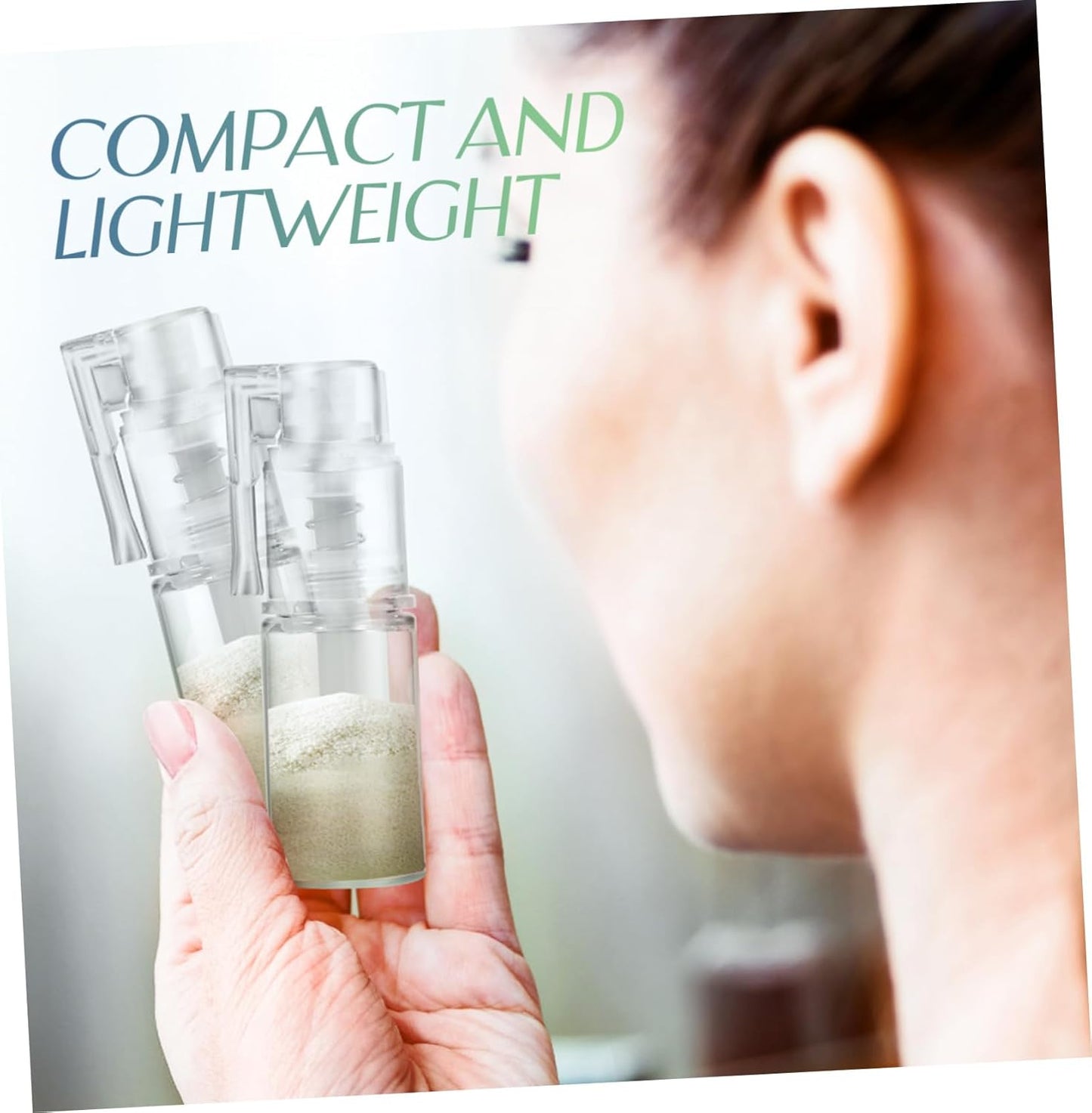 5Pcs Refillable Powder Spray Bottles for Hair Fiber and Cosmetics Precision Applicator with Long Nozzle Versatile Empty Containers for Easy Powder Dispensing