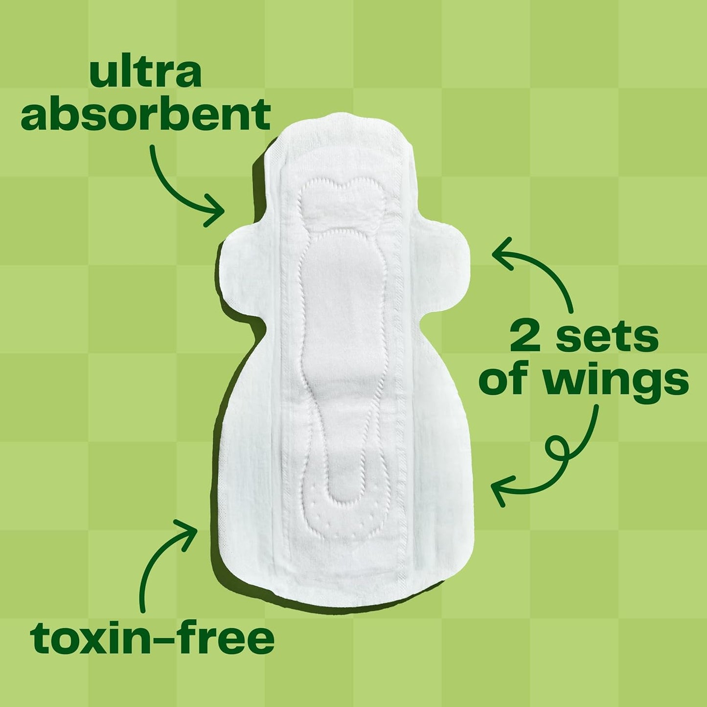 Viv for Your V Bamboo Organic Overnight Pads for Women | Soft, Absorbent Sanitary Pads with Wings for Women Overnight | Unscented, Earth-Friendly | Postpartum Gift | Super Absorbency (12 Pack)