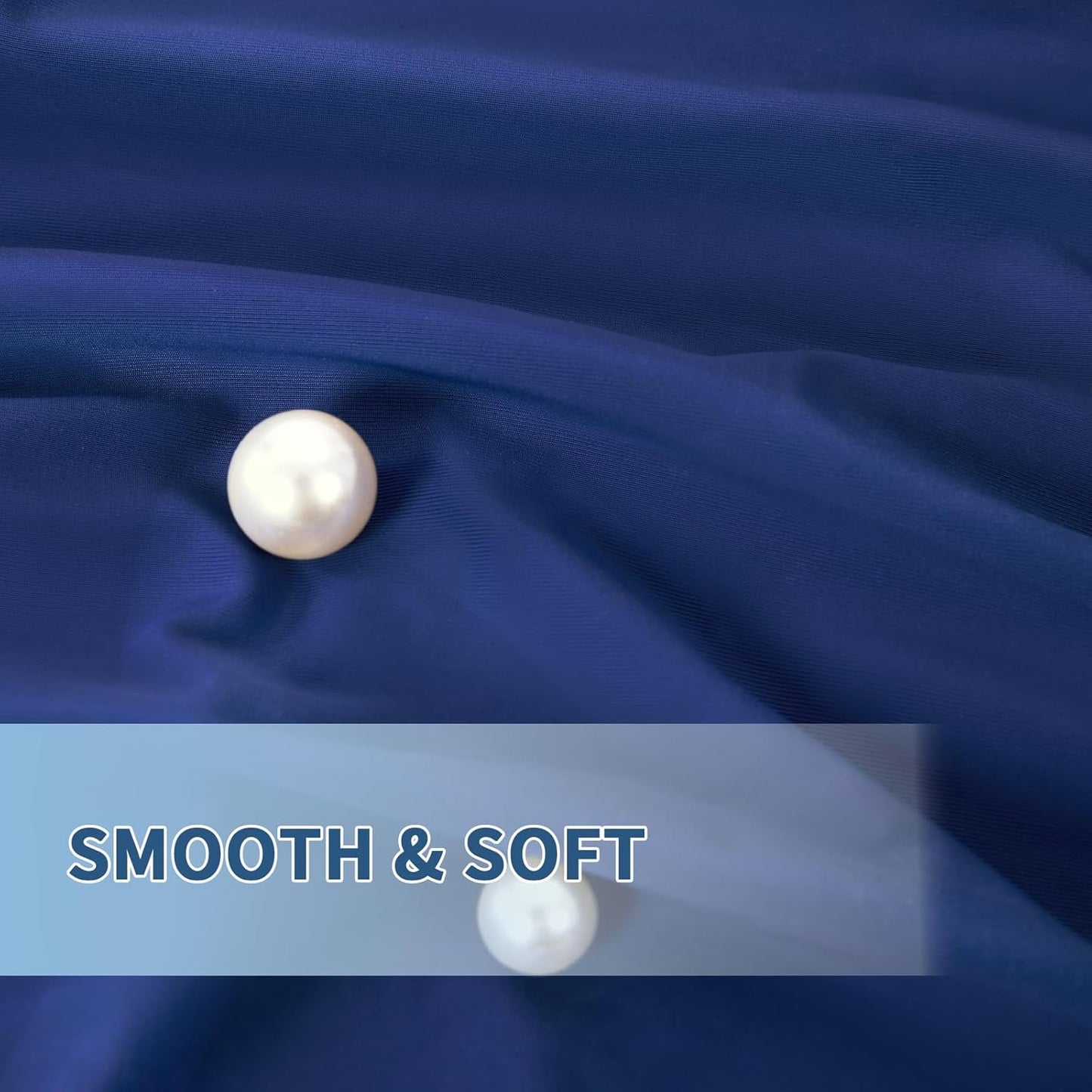 Cooling Pillow Cases 2 Pack for Hot Sleepers and Night Sweats, Ice Cool Pillow Covers Queen Size Set of 2 for Hair Skin Reduces Wrinkles&Frizz Softer Than Silk Pillow Case, Envelope Closure Royal Blue