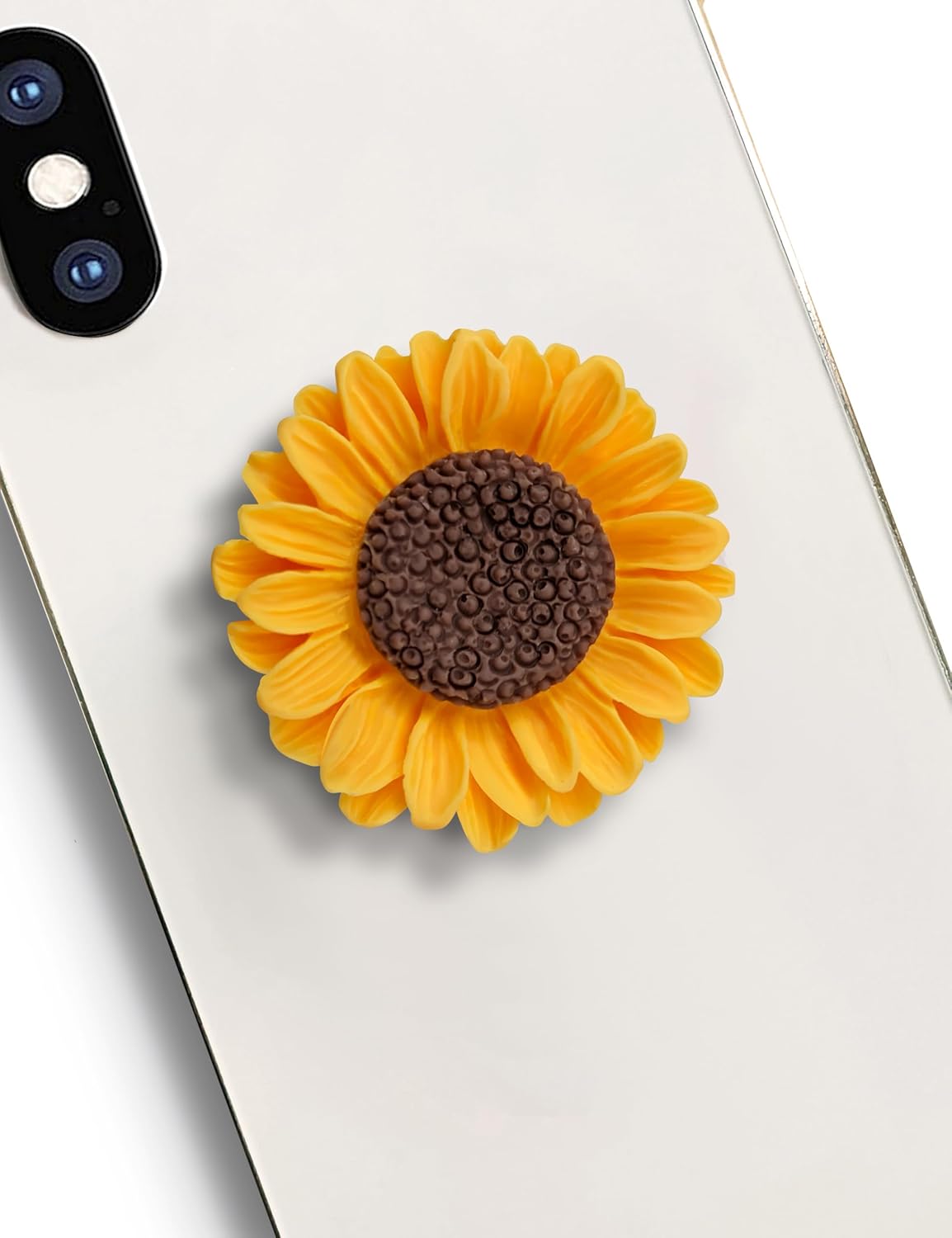 Cute Sunflower Shape Collapsible Expandable Cellphone Stand Multi Functional Mobile Phone Grip & Kicktand