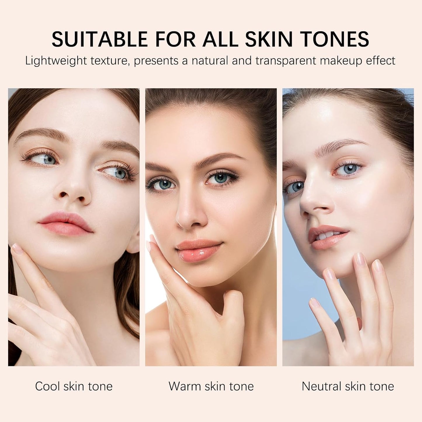 3 in 1 Anti-wrinkle Hydrating Lightweight Foundation Stick Concealer & Makeup, Multi-Use Long-Lasting Formula for All Skin Types (Dark, 20g/0.71oz)