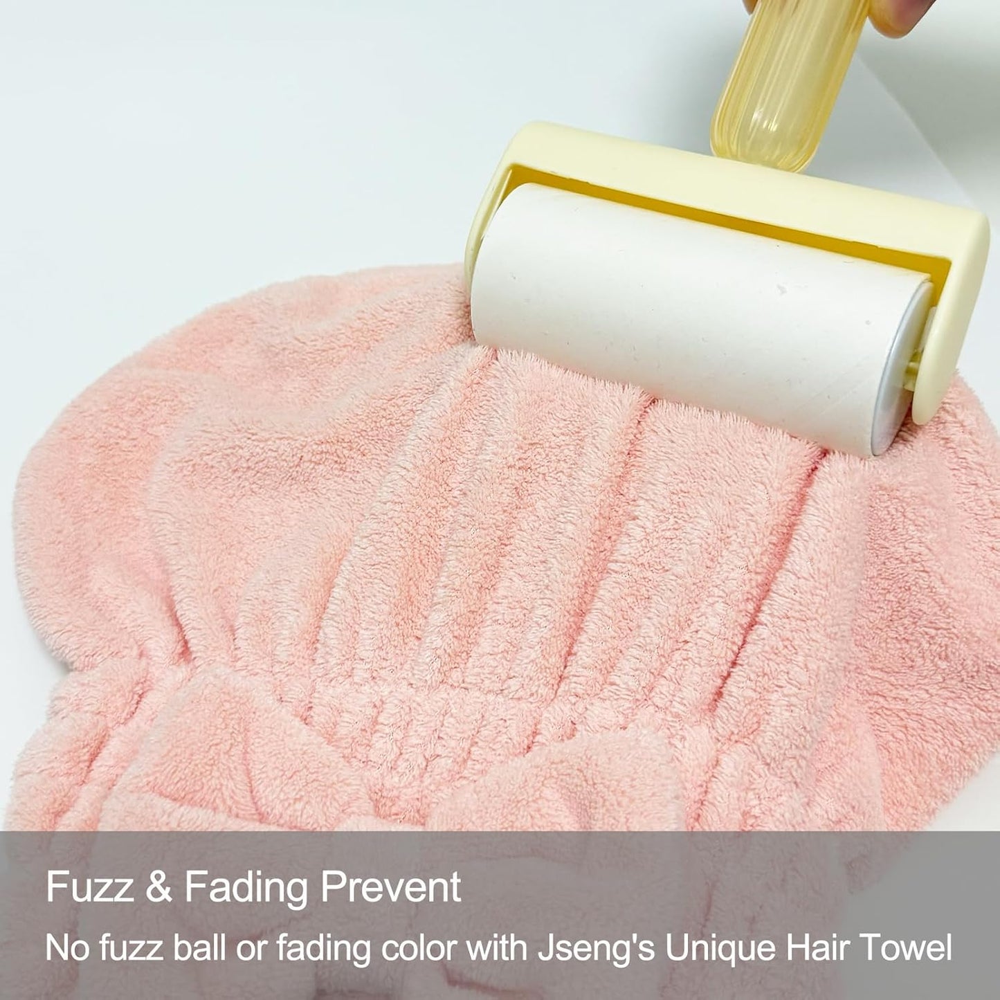 Jseng 3Packs Microfiber Hair Towel for Women - Quick-Drying, Super Absorbent Hair Wrap with Bow Design, Soft Hair Towel Turban for Curly Long Wet Hair