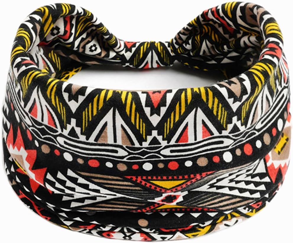 K-Elewon 3 Pack Women Wide Elastic Head Wrap Headband Sports yoga Hair Band