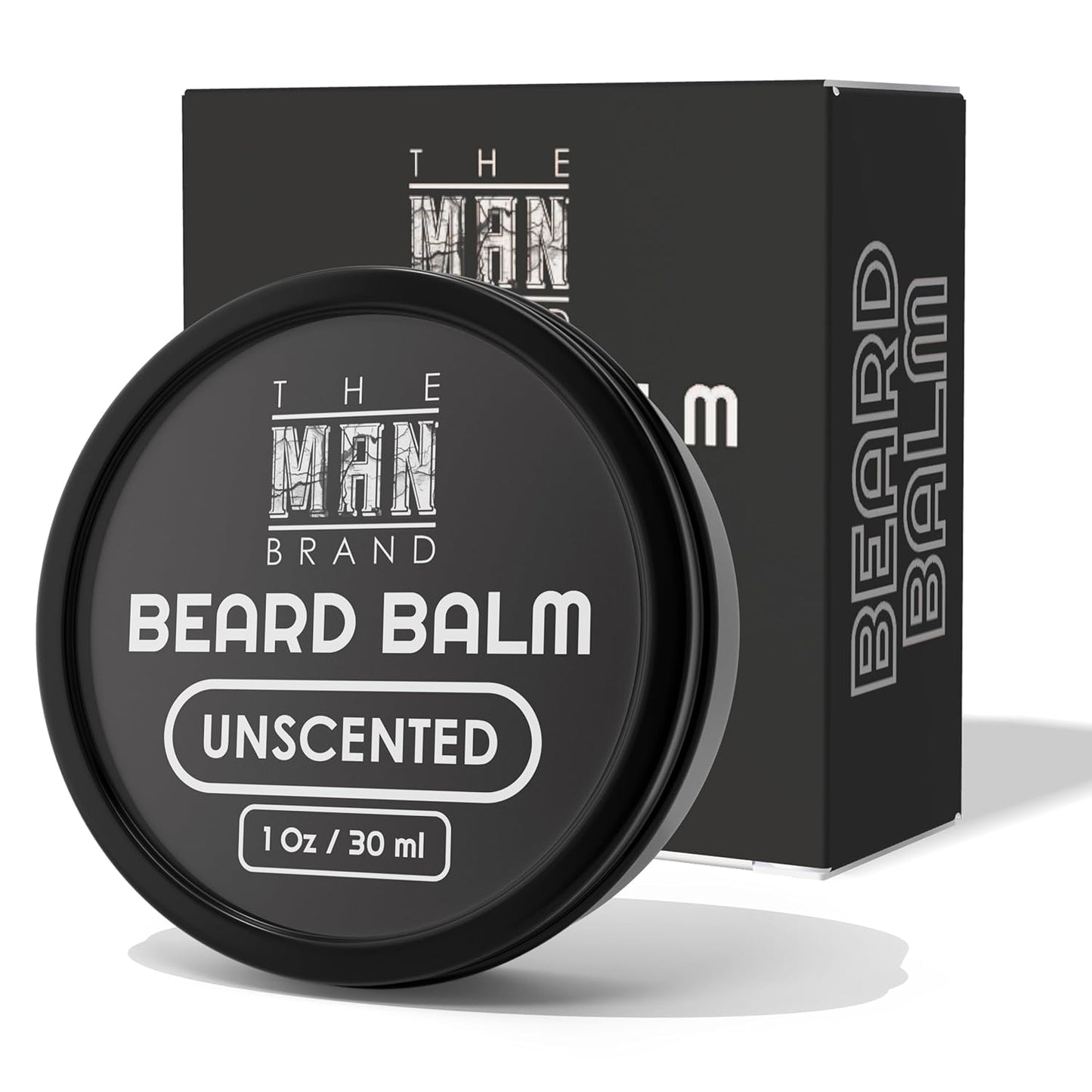 Unscented Beard Balm No Scent 1 oz - Fragrance-free Leave-in Beard Conditioner for Styling