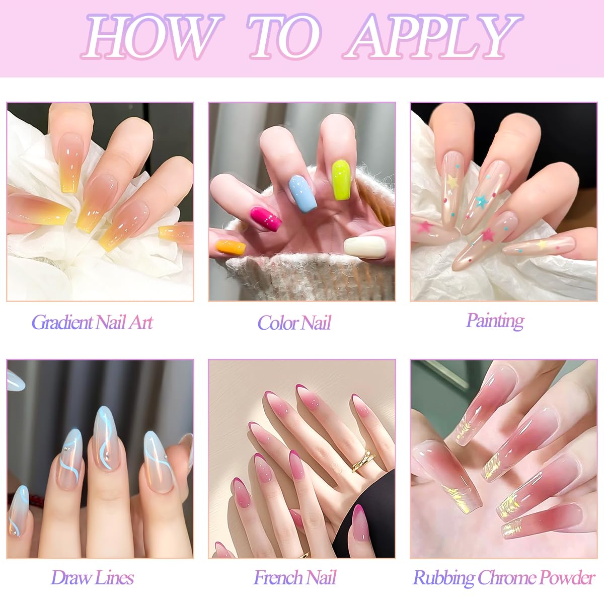 9 Colors Ombre Gel Nail Polish with 8Pcs Nail Sponges,Gradient Painting Gel for Nail Blush Blooming Aura Nails Drawing Nail Art Patting Gel Polish Soak Off UV Set Long Lasting