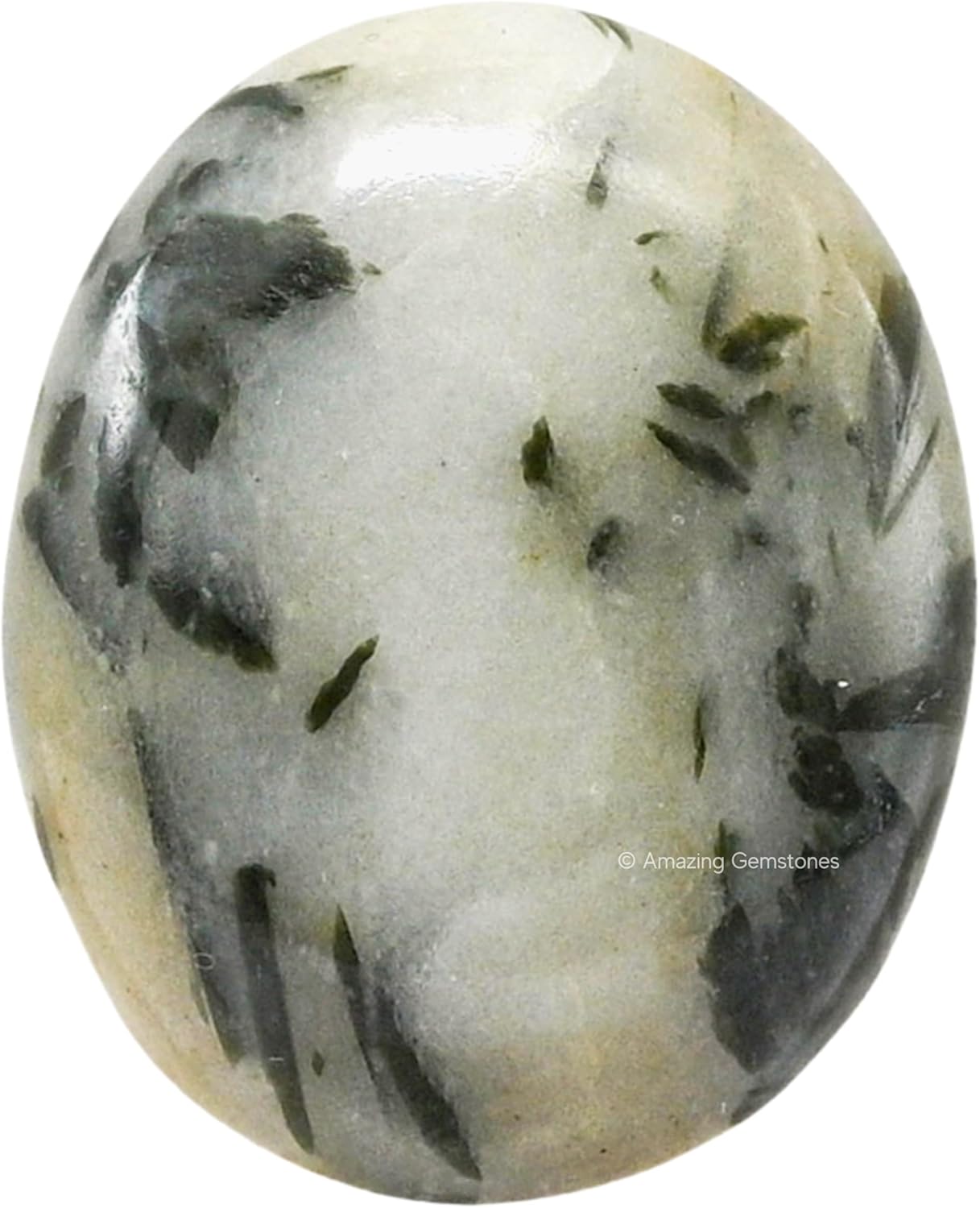 Amazing Gemstone Green Tourmaline in Quartz Crystals and Healing Stones - Large Palm Stone Crystals Piedra - Crystal for Good Luck, Positivity, Meditation - Unique Stocking Stuffers Gifts for Women