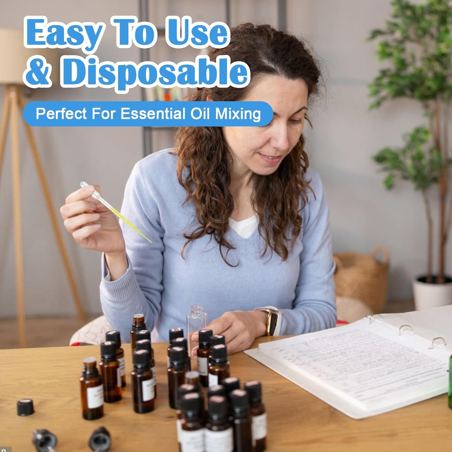 800Pcs Essential Oil Transfer Dropper Pipettes, 3ML Disposable Graduated Pipettes, Graduated Calibrated Lab Pipette for Scientific Experiment, Essential Oils, Make up Tool