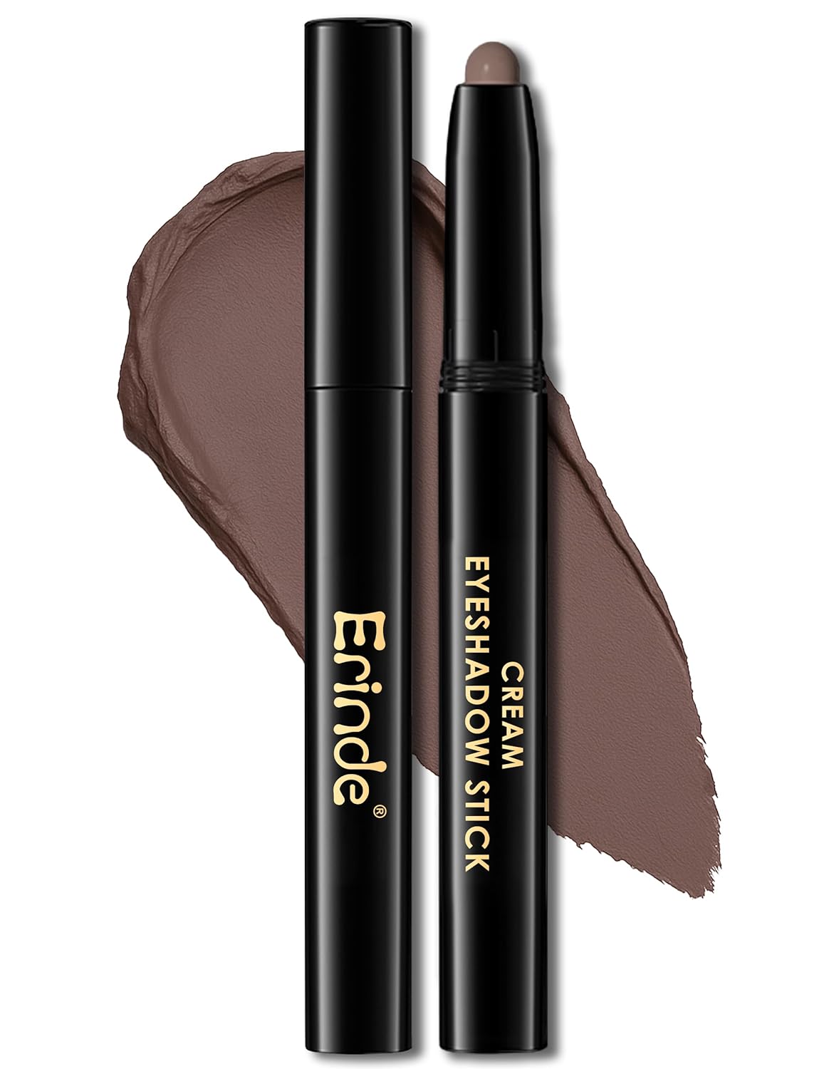 Erinde Waterproof Eyeshadow Stick, Cream Eye Shadow Stick, Long-Lasting, Crease-Proof, Cream to Powder Buildable & Blendable Eye Shadow Pencils Crayon, Vegan & Cruelty-Free, 14 Stone