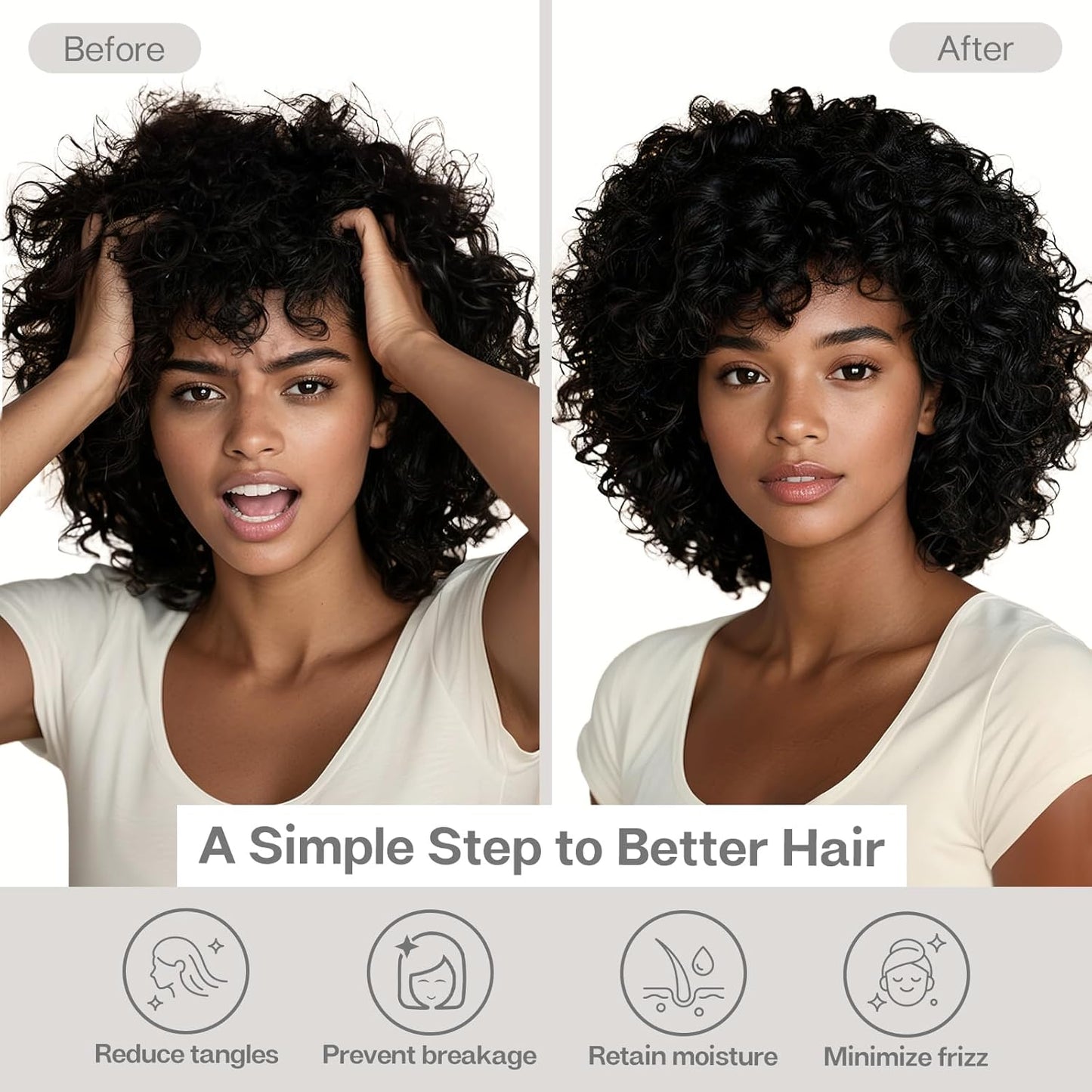 MR&HM Satin Pillowcase for Hair and Skin, Silk Satin Pillowcase 2 Pack, King Size Pillow Cases Set of 2, Silky Pillow Cover with Envelope Closure (20x36, Ivory)