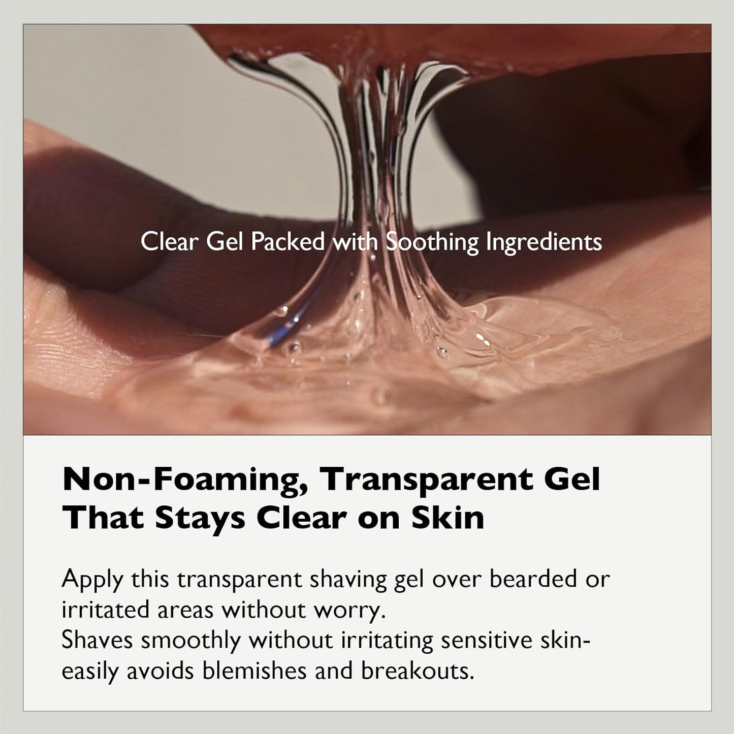 Cica Shaving Gel Frozen - Sensitive Skin Cooling Care (8.45 Fl Oz)