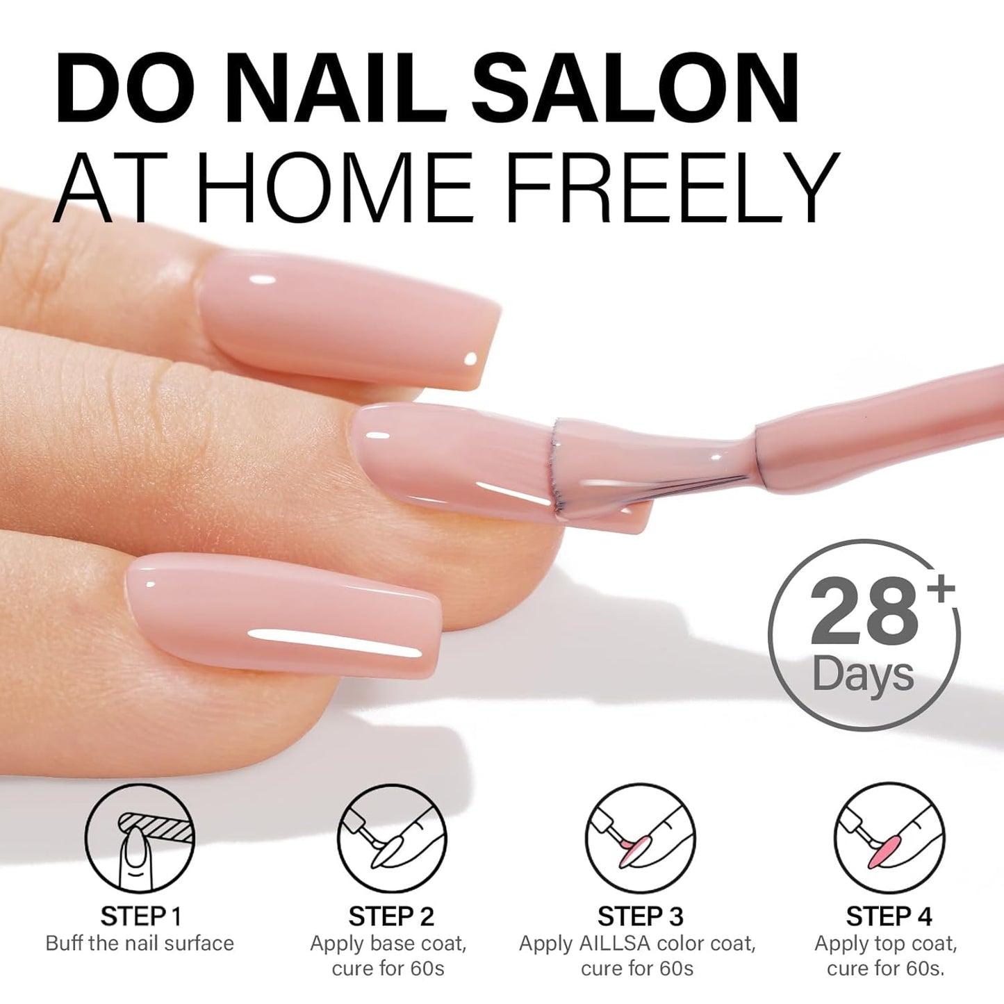 AILLSA Gel Nail Polish Brown Caramel Gel Polish Mocha Neutral Nude Gel Polish Fall Winter Skin Tone Natural Color Nails Soak Off U V Gel for Nail Salon at Home Holiday Gift for Women 0.51 Fl Oz /GC01