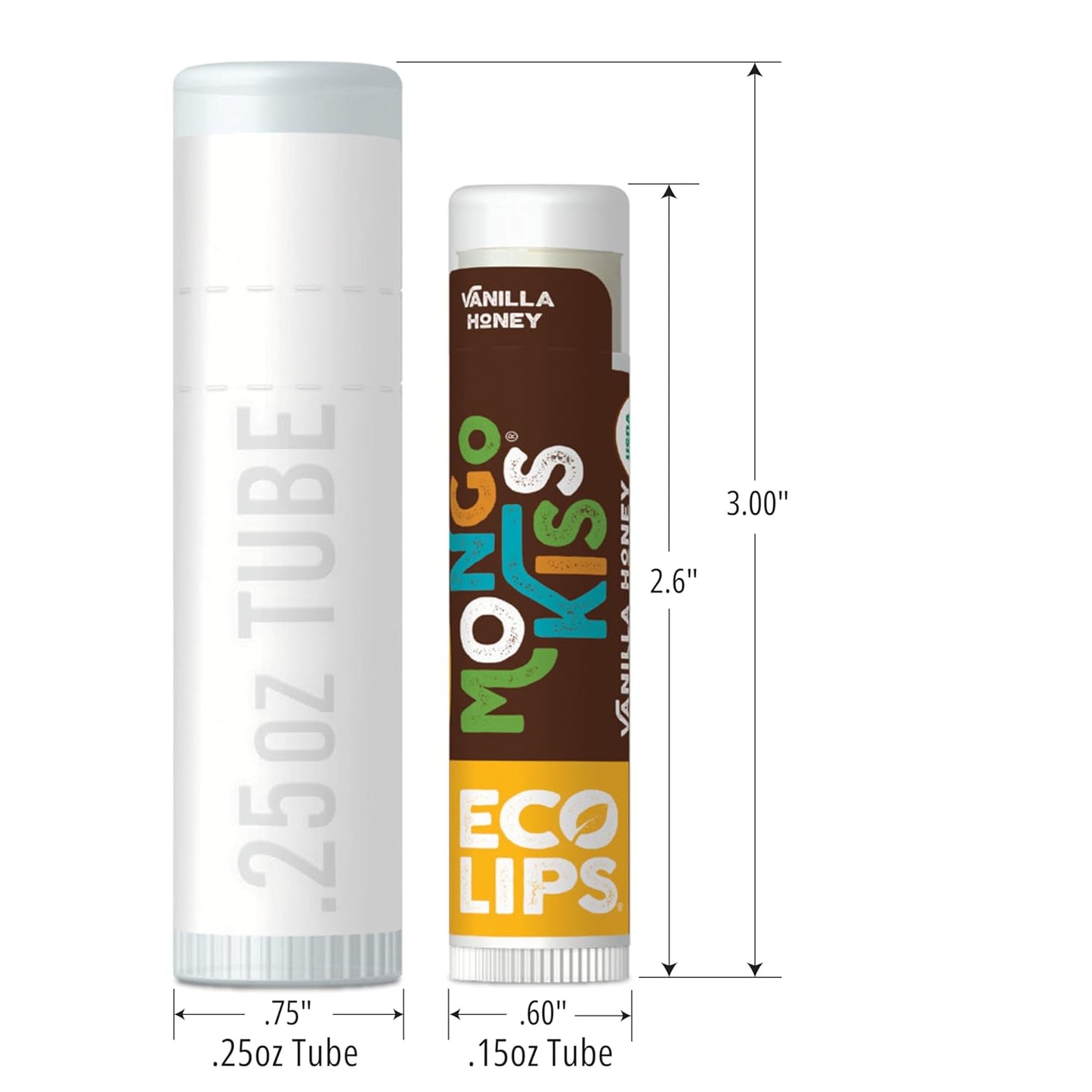 Mongo Kiss USDA Organic Lip Balm Set 8-pack (0.15 oz. each) with Mongongo Oil & Cocoa Butter to Moisturize Chapped Lips | Made in USA by Eco Lips - Yumberry