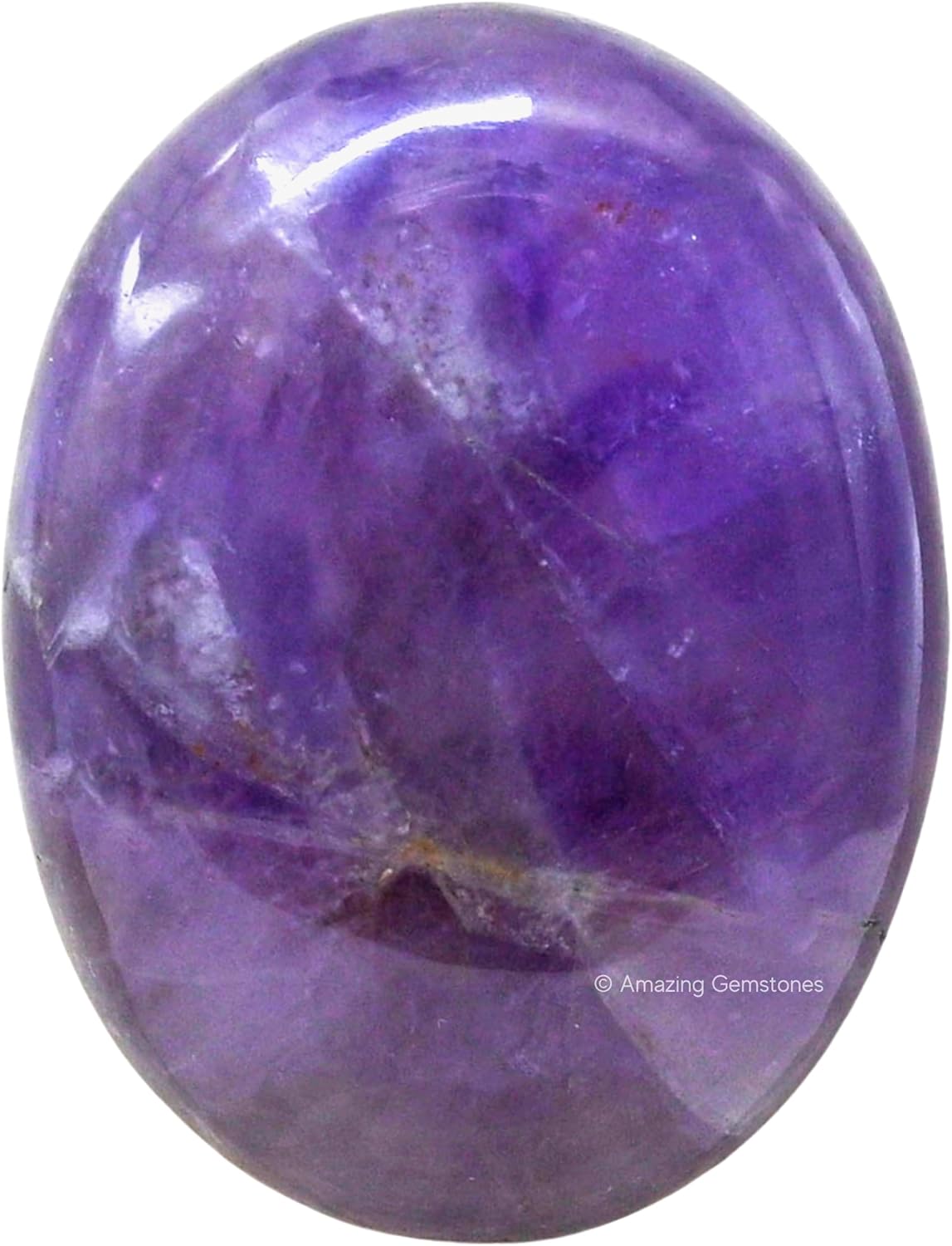 Amazing Gemstone Amethyst Crystals and Healing Stones - Large Palm Stone Crystals Piedra - Crystal for Good Luck, Balanced Positive Energy, Meditation - Unique Stocking Stuffers Gifts for Women, Men