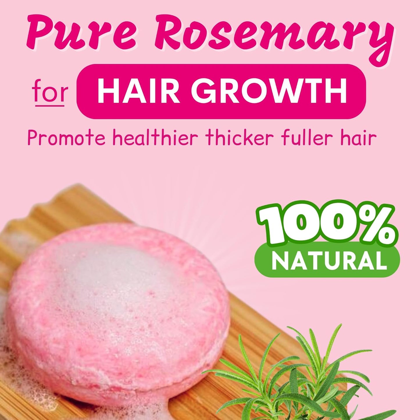 Muun Rosemary Shampoo and Conditioner Bar - Strengthening & Volumizing Solid Soap Bars, Clarifying Shampoo For Oily Hair & Scalp, pH Balanced, Sulfate & Silicone Free