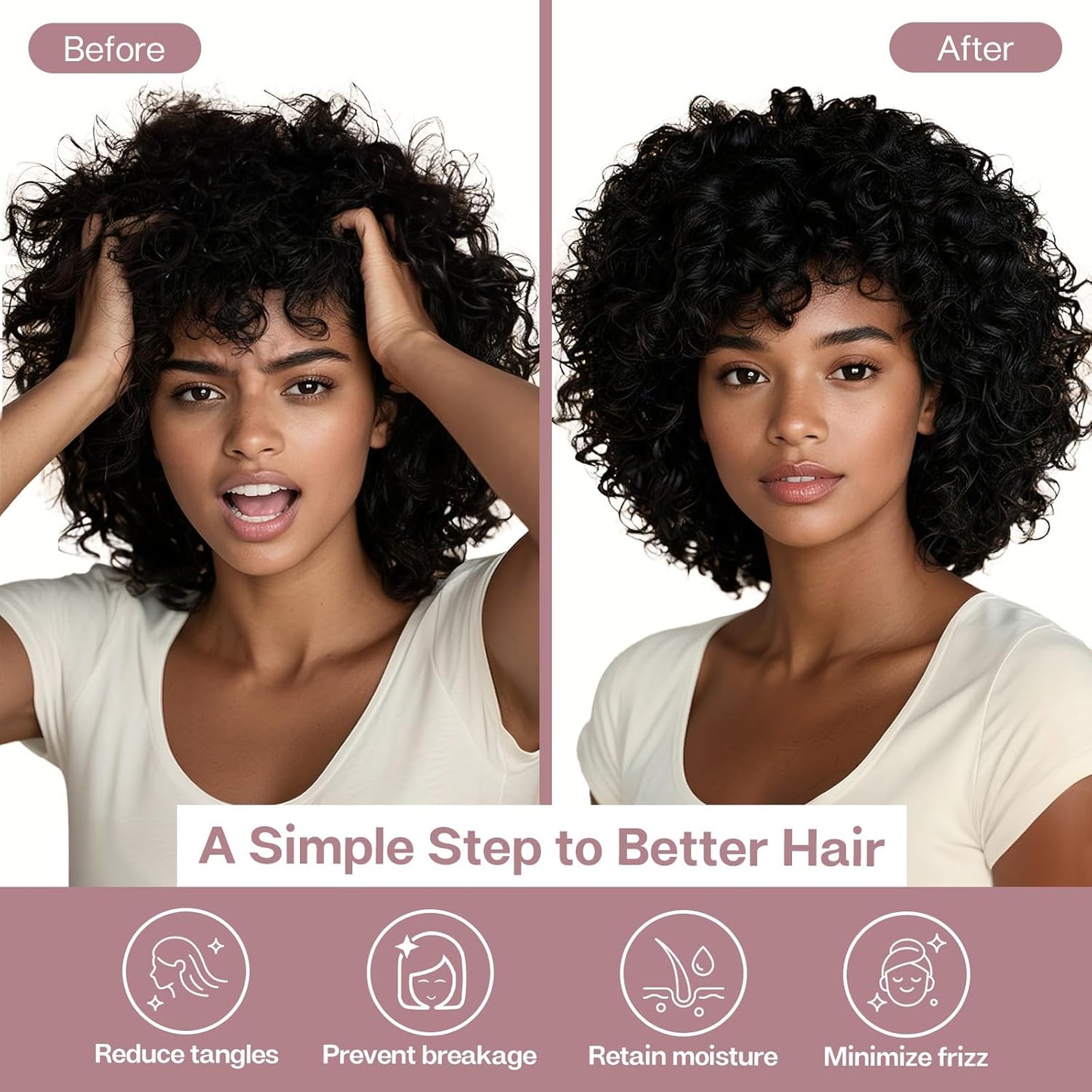 MR&HM Satin Pillowcase for Hair and Skin, Silk Satin Pillowcase 2 Pack, King Size Pillow Cases Set of 2, Silky Pillow Cover with Envelope Closure (20x36, Rose Taupe)