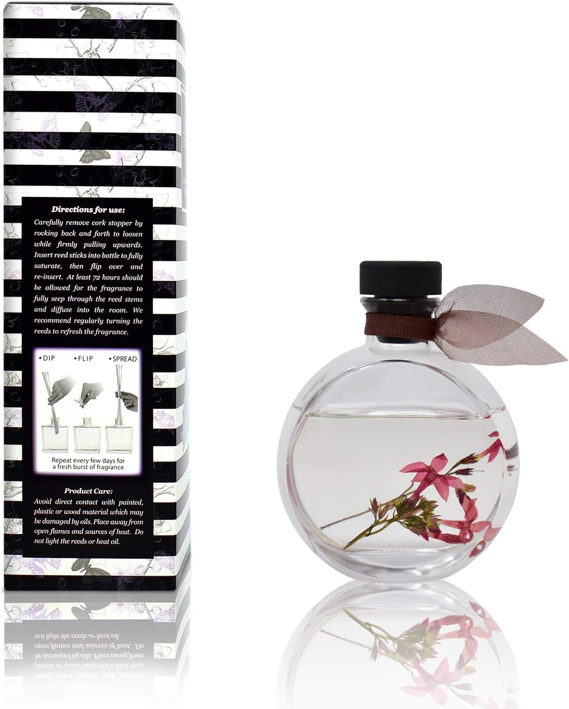 LOVSPA Reed Diffuser Set, Hawaiian Sandalwood Scented Oil Diffuser with Sticks, Home Fragrance Accessories for Bathroom Shelf Decor, Aroma Diffusers for Home or Office Fall Decor, USA Made