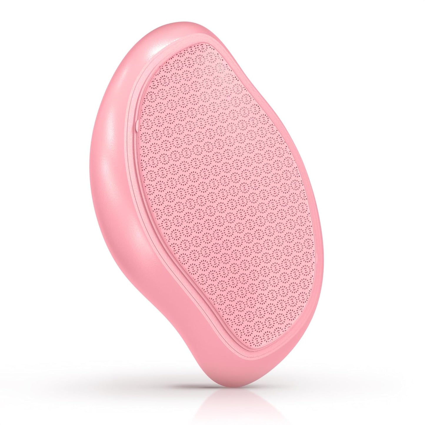 Nano Glass Foot File Callus Remover – 4.6" Glass Foot Scrubber Dead Skin Remover for Feet, Ergonomic Heel Scraper for Cracked Heels, Scratch-Resistant – Moisture-Resistant & Gentle Cleansing