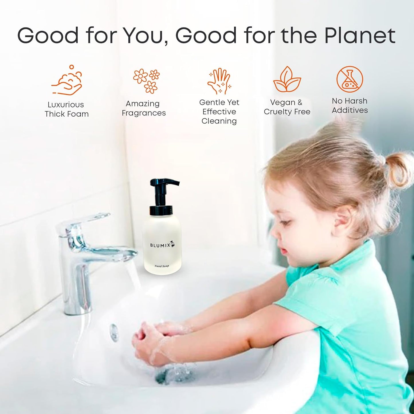 Foaming Hand Soap Tablet Refill – 6 Pack | Vanilla Scent | Eco-Friendly, Plastic-Free, Just-Add-Water Soap Refills | Zero Waste, Non-Toxic, Safe for Kids & Sensitive Skin