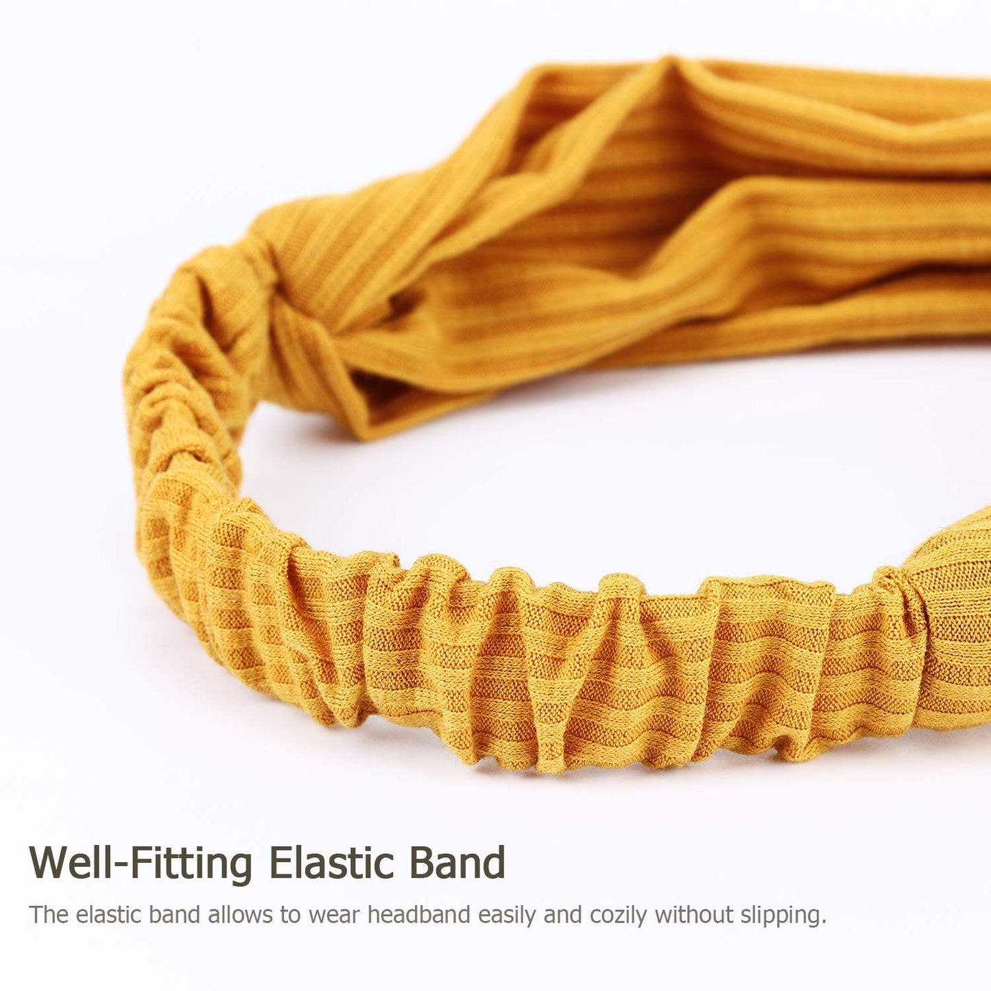 DRESHOW 16 Pack Turban Headbands for Women Elastic Back Twisted Hair Bands Face Vintage Cross Head Wrap Hair Accessories