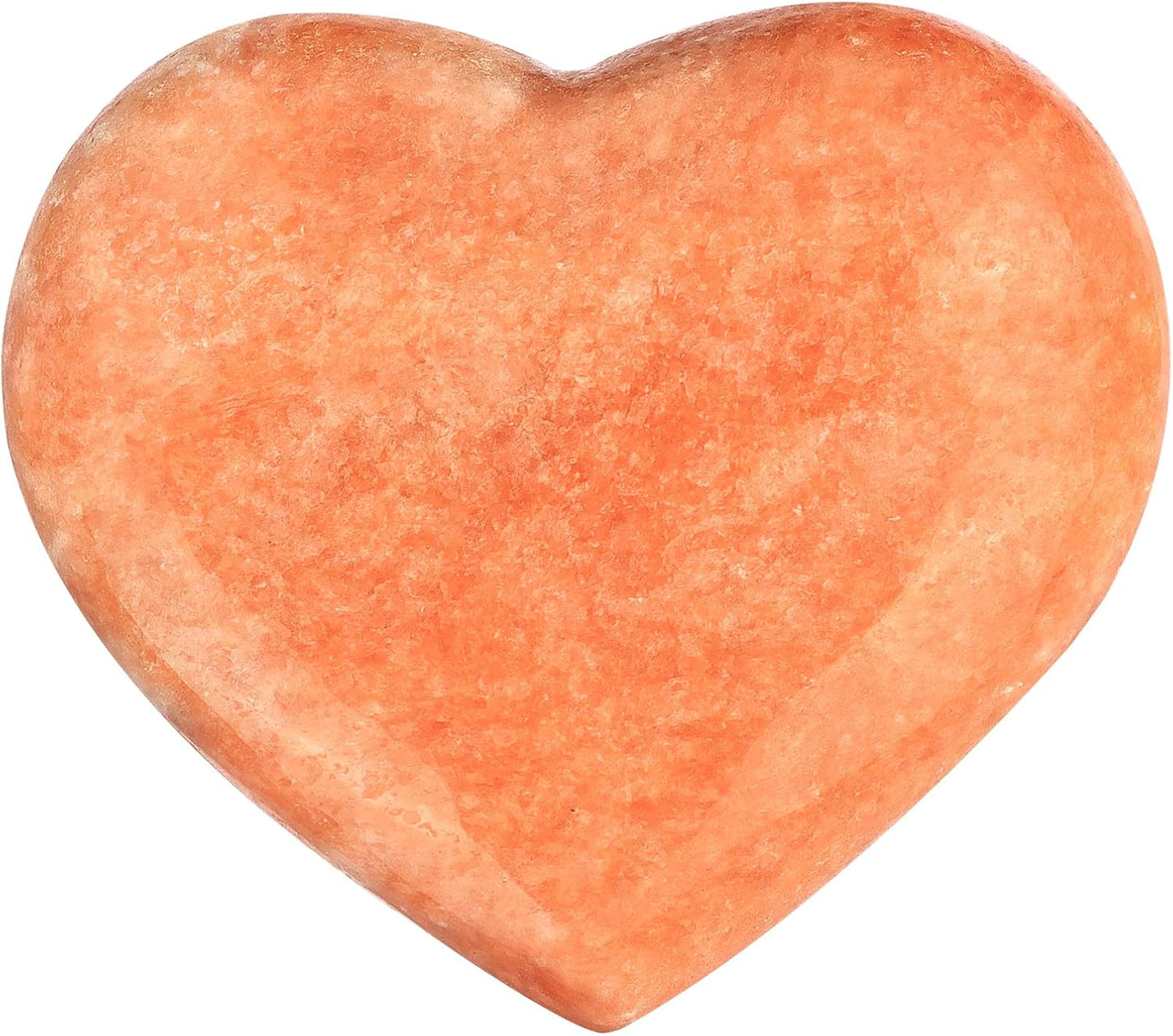 Artistone 50mm Natural Heart Healing Crystals Orange Calcite Heart Love Stones Polished Pocket Palm Gemstones Chakra Reiki Balancing Christmas Decorations
